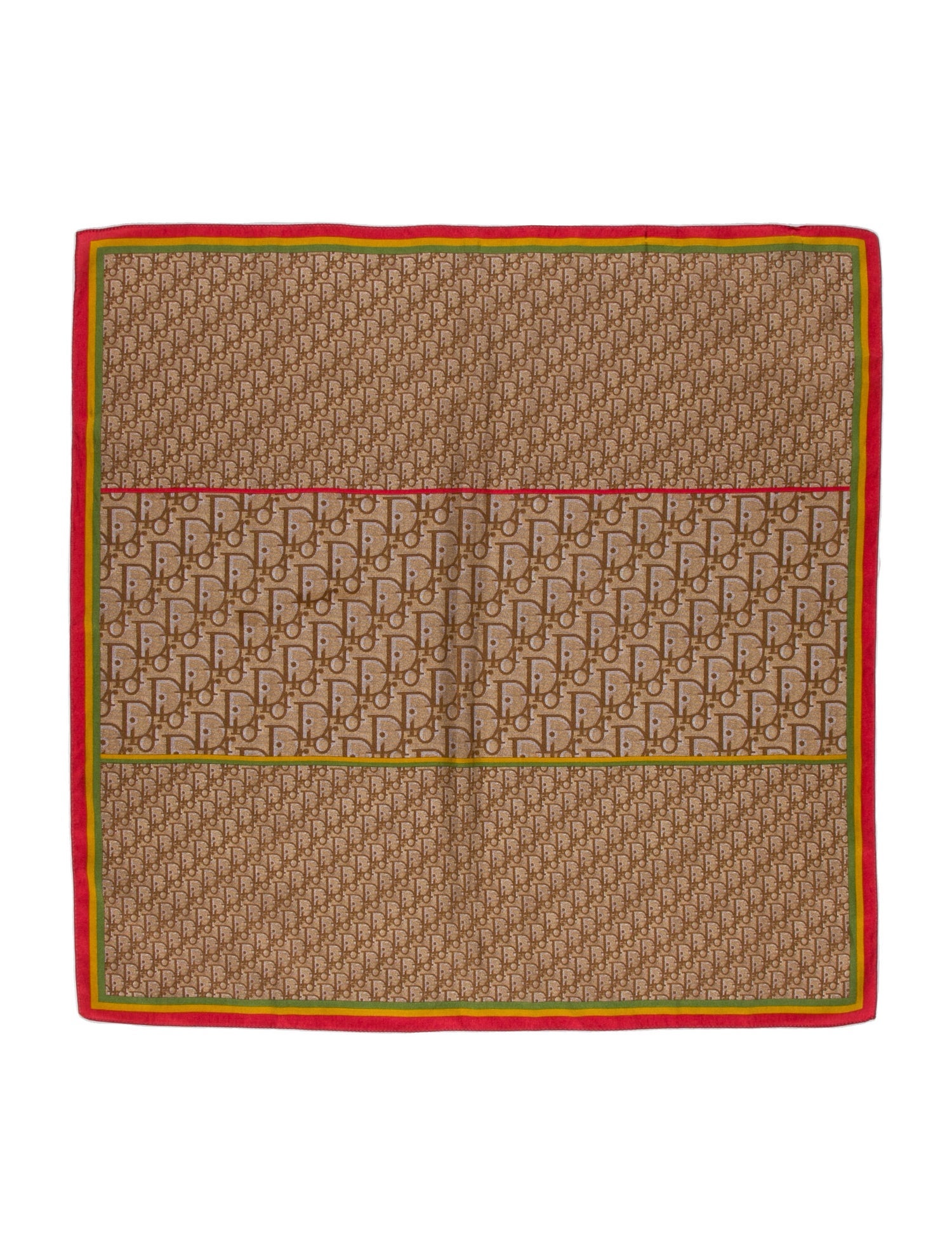 Christian Dior Silk Diorissimo Rasta Scarf