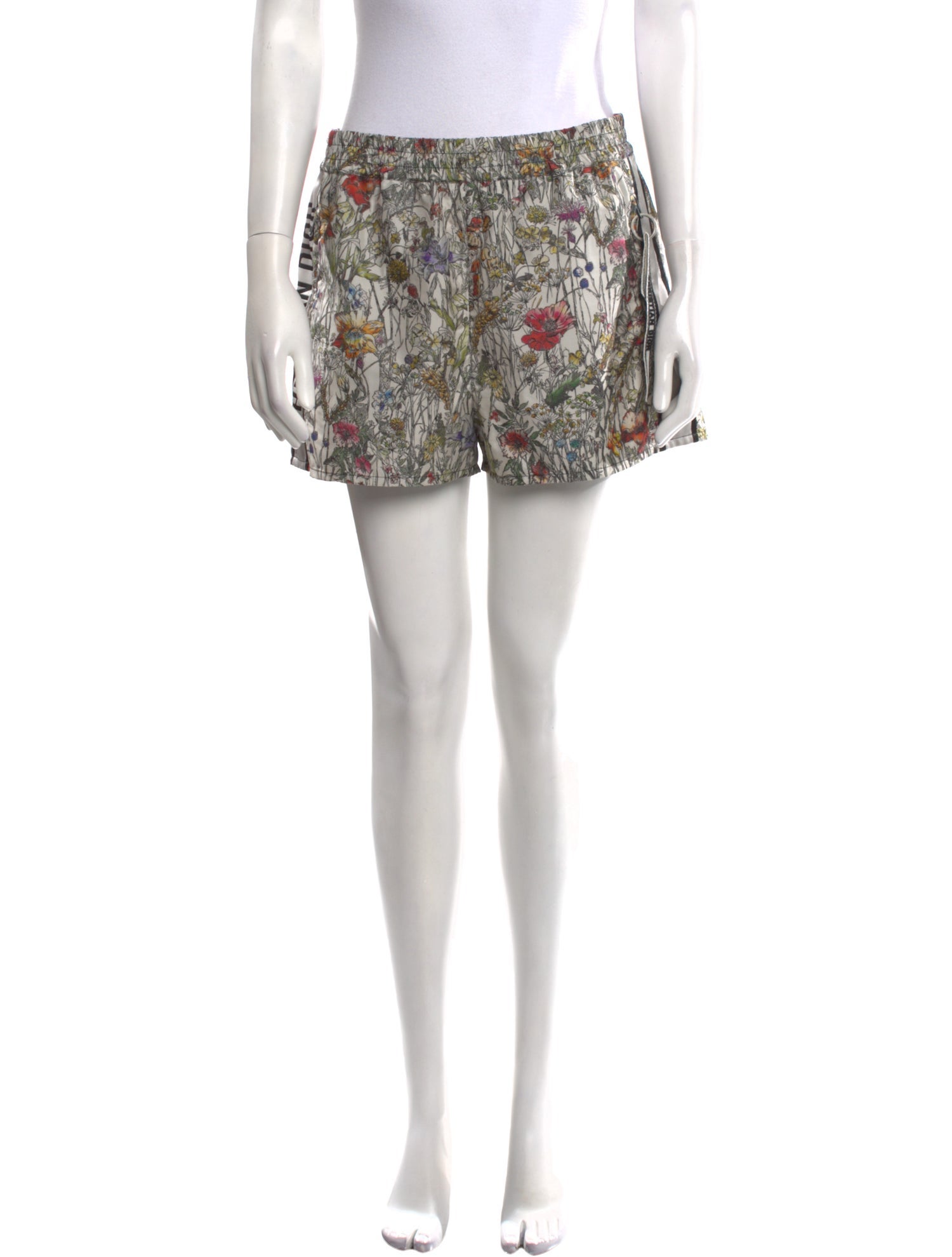 Christian Dior Floral Print Mini Shorts