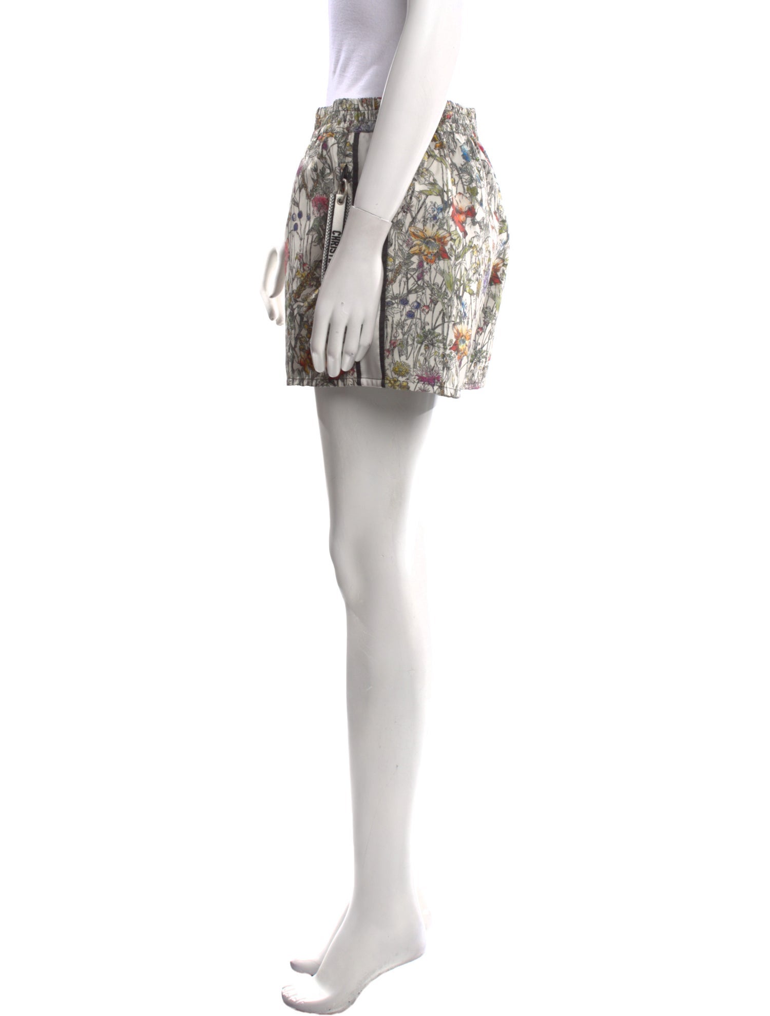 Christian Dior Floral Print Mini Shorts