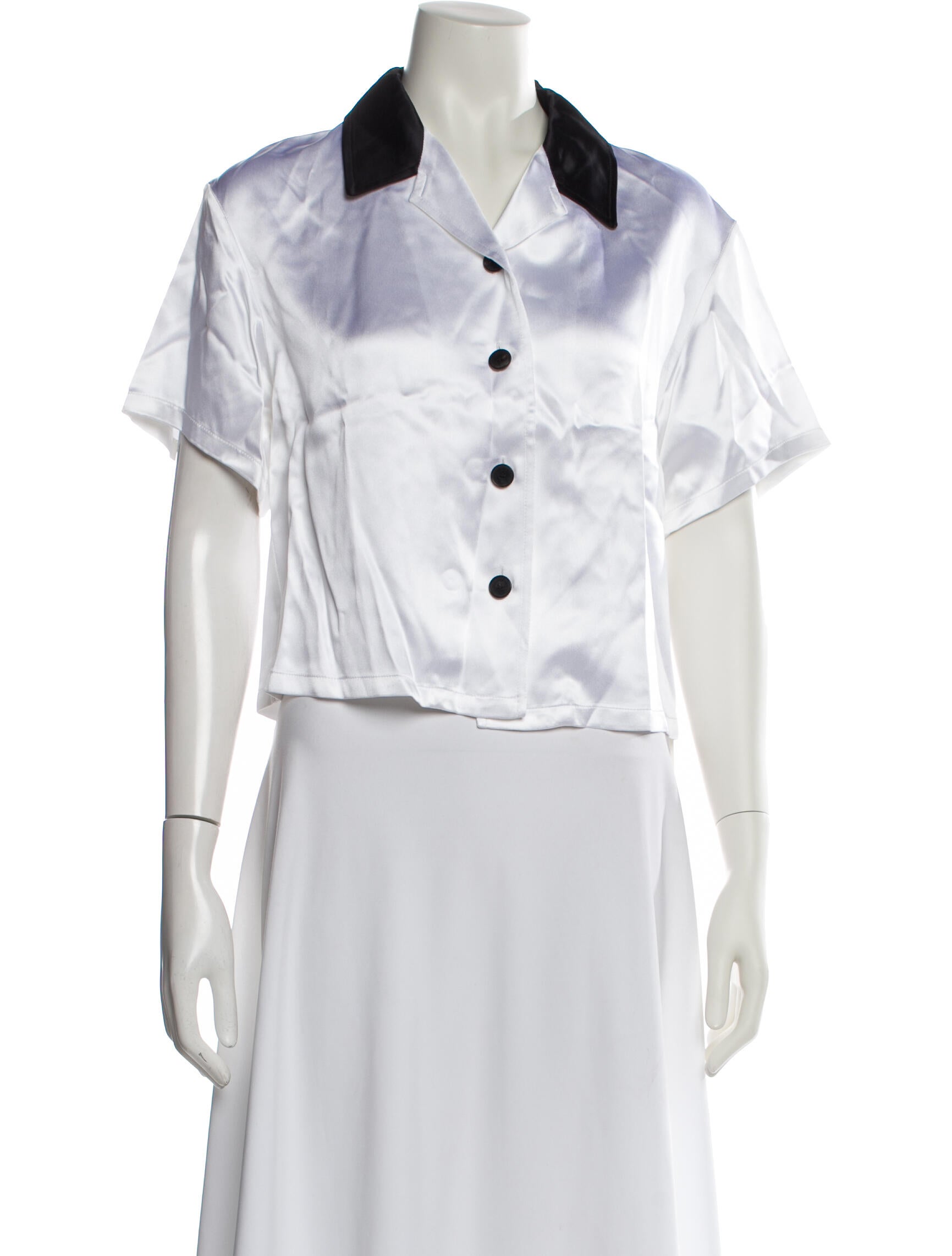 Christian Dior Short Sleeve Button-Up Top w/ Tags