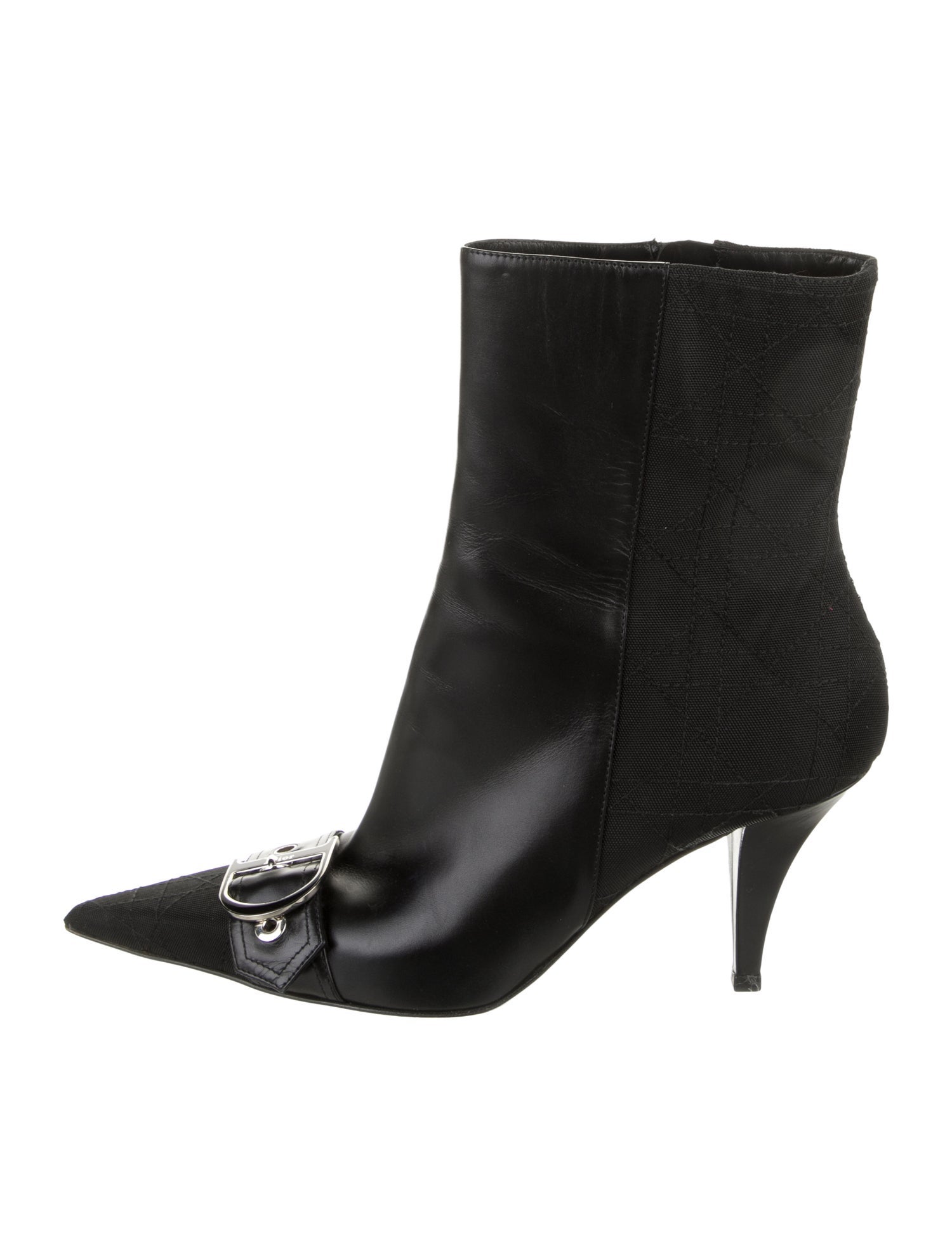 Christian Dior Cannage Pattern Leather Boots