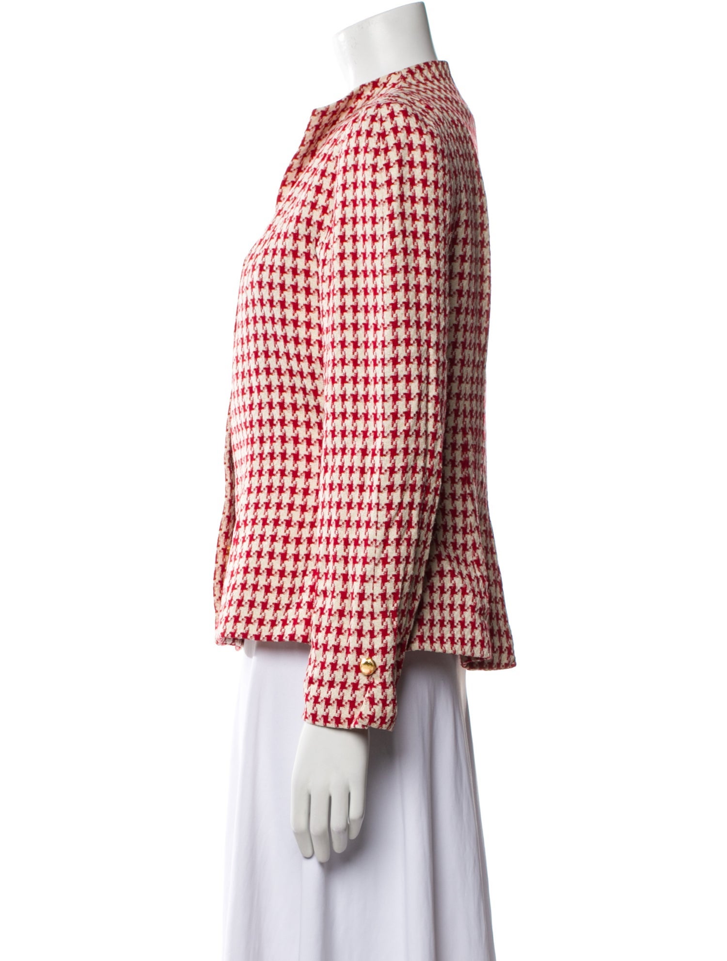 Christian Dior Vintage Plaid Print Blazer