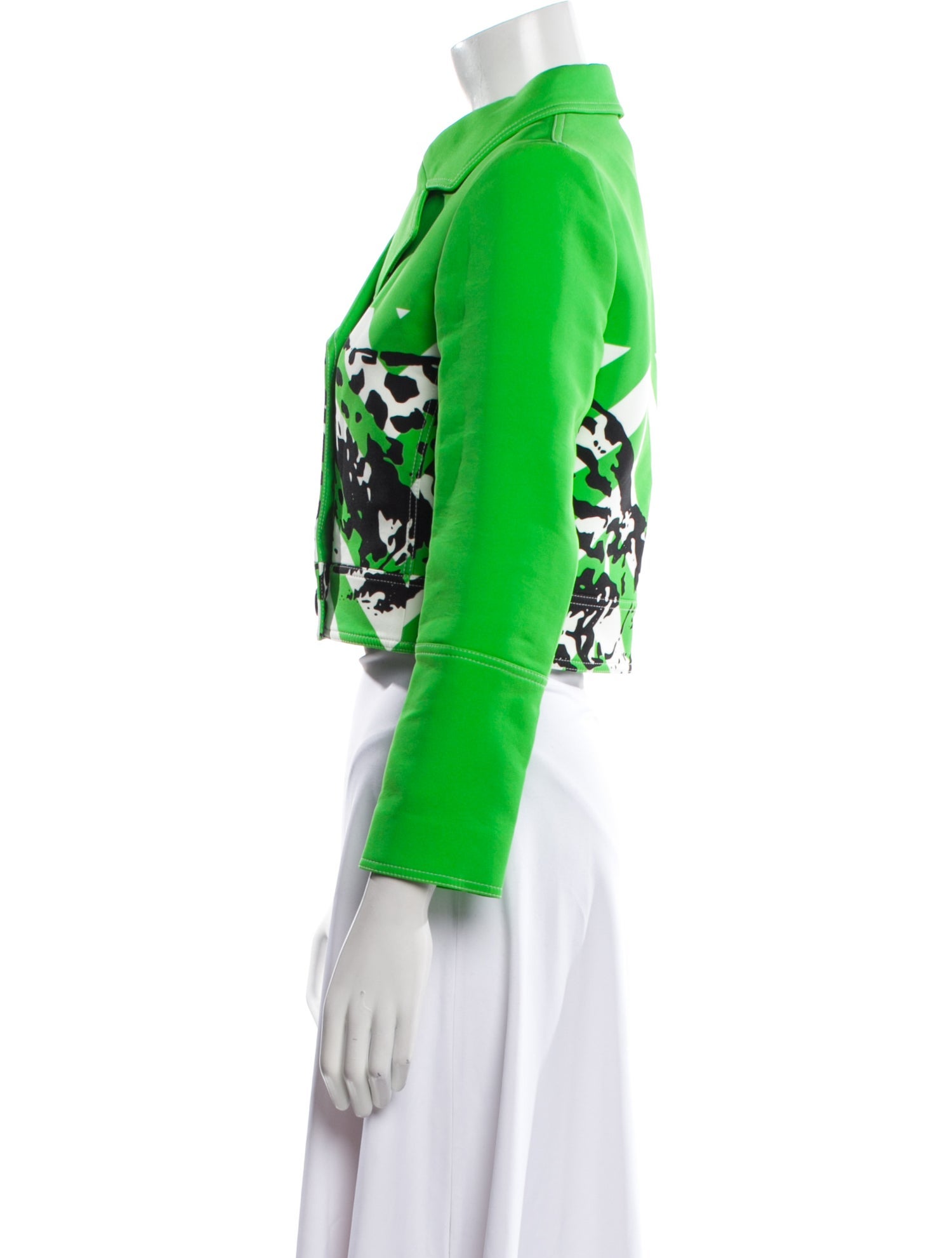 Christian Dior Floral Print Biker Jacket