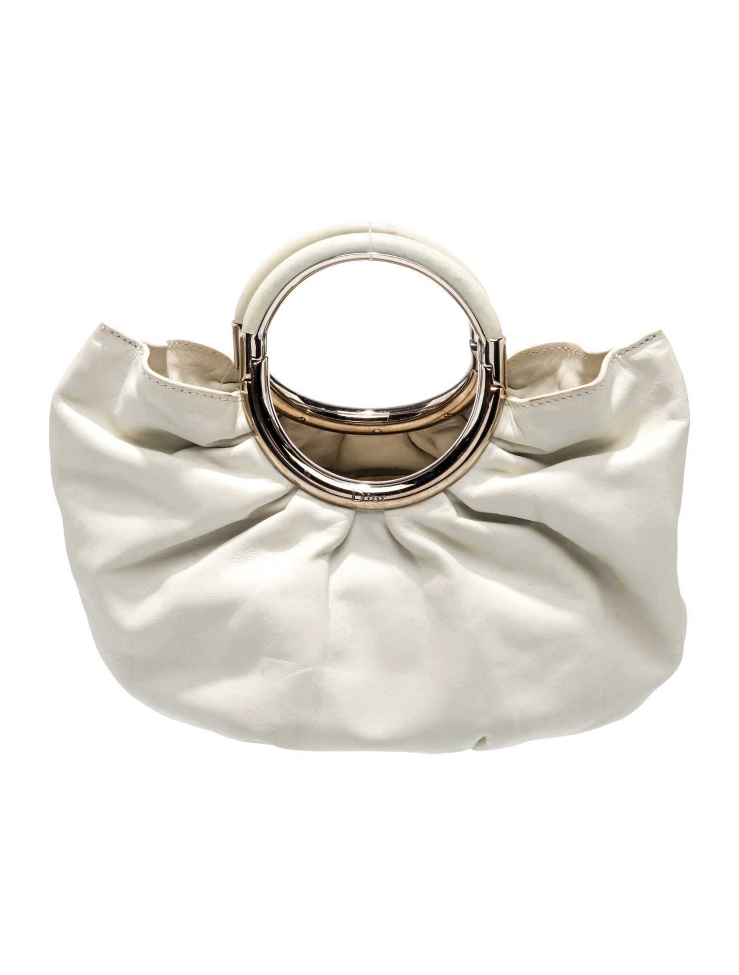 Christian Dior Leather Top Handle Bag