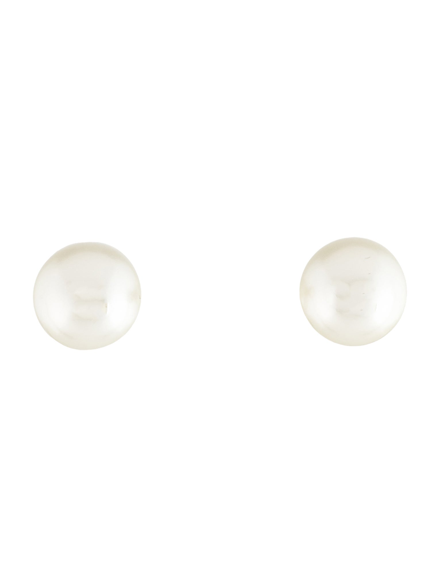 Christian Dior Faux Pearl Tribales Stud Earrings