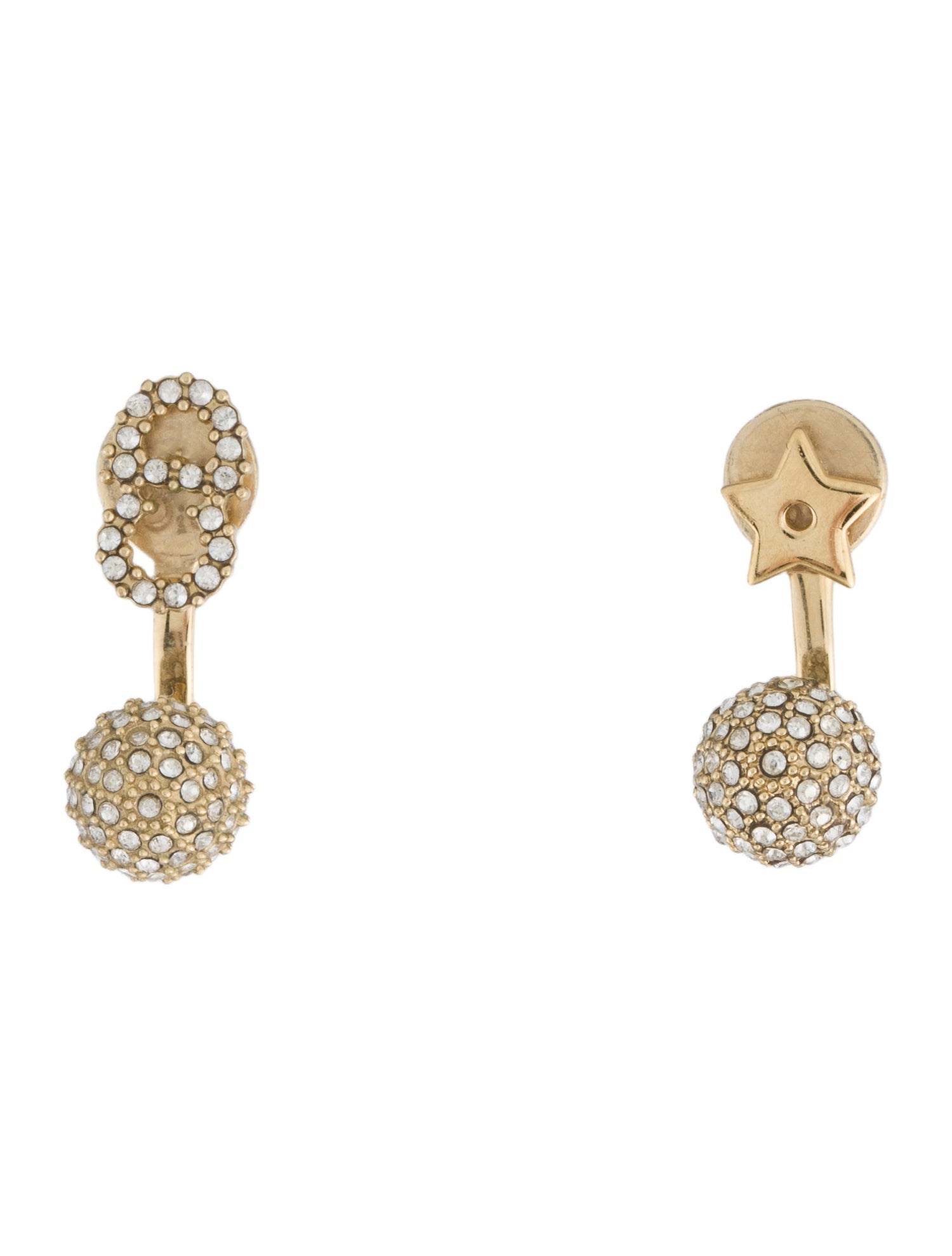 Christian Dior Crystal Star CD La Petite Tribales Earrings