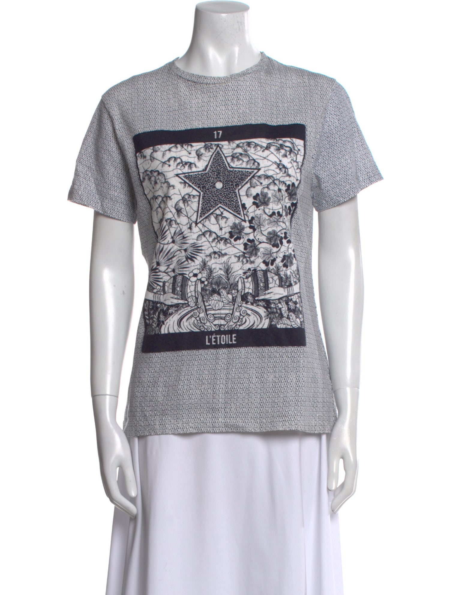 Christian Dior Graphic Print Crew Neck T-Shirt