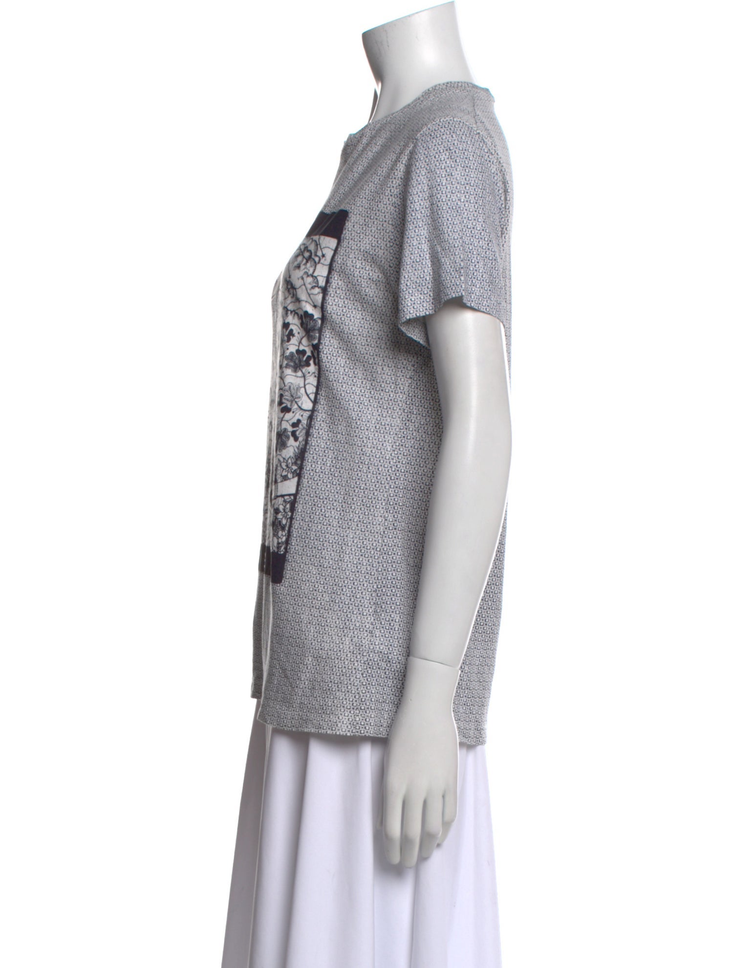 Christian Dior Graphic Print Crew Neck T-Shirt