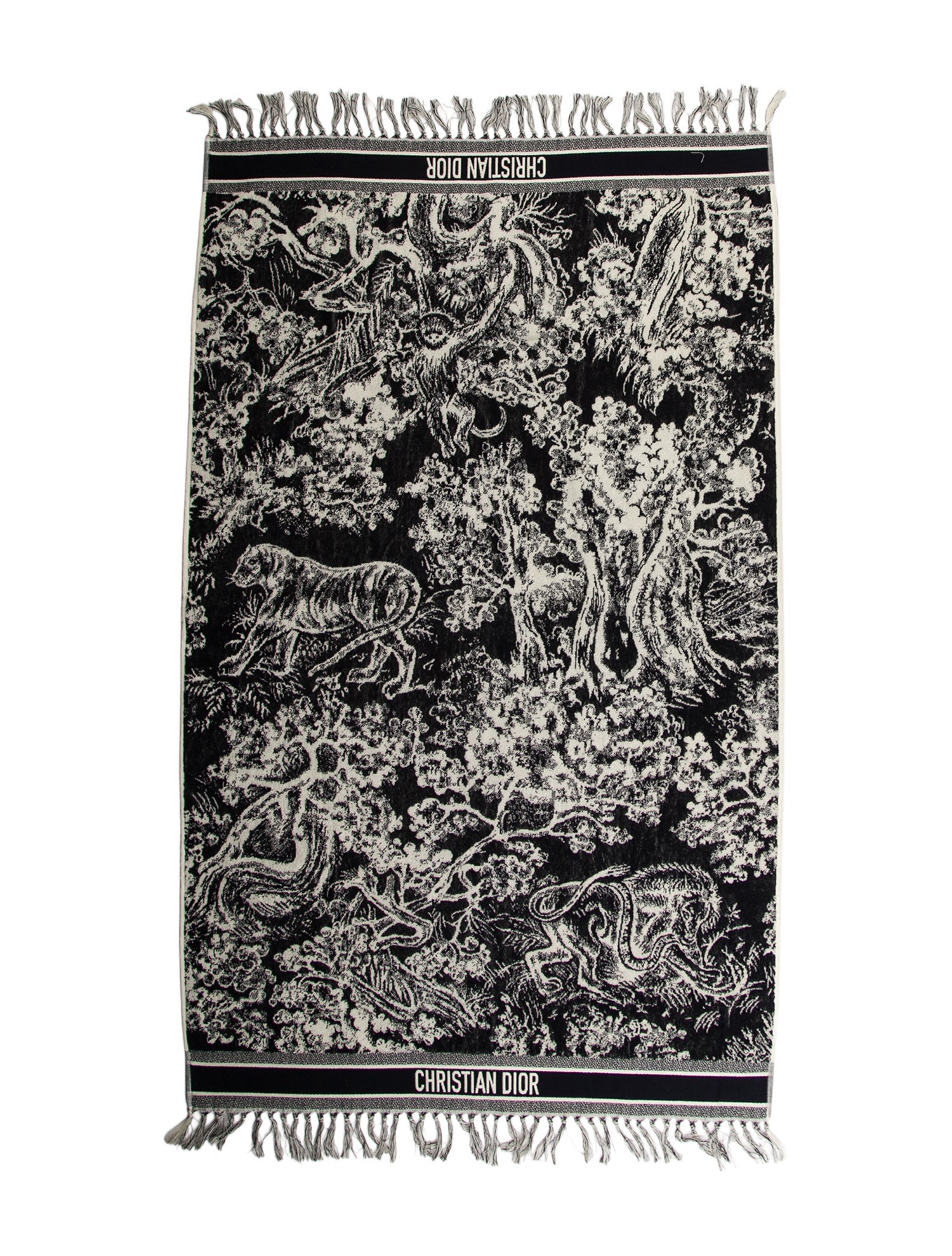 Christian Dior Toile de Jouy Reverse Beach Towel