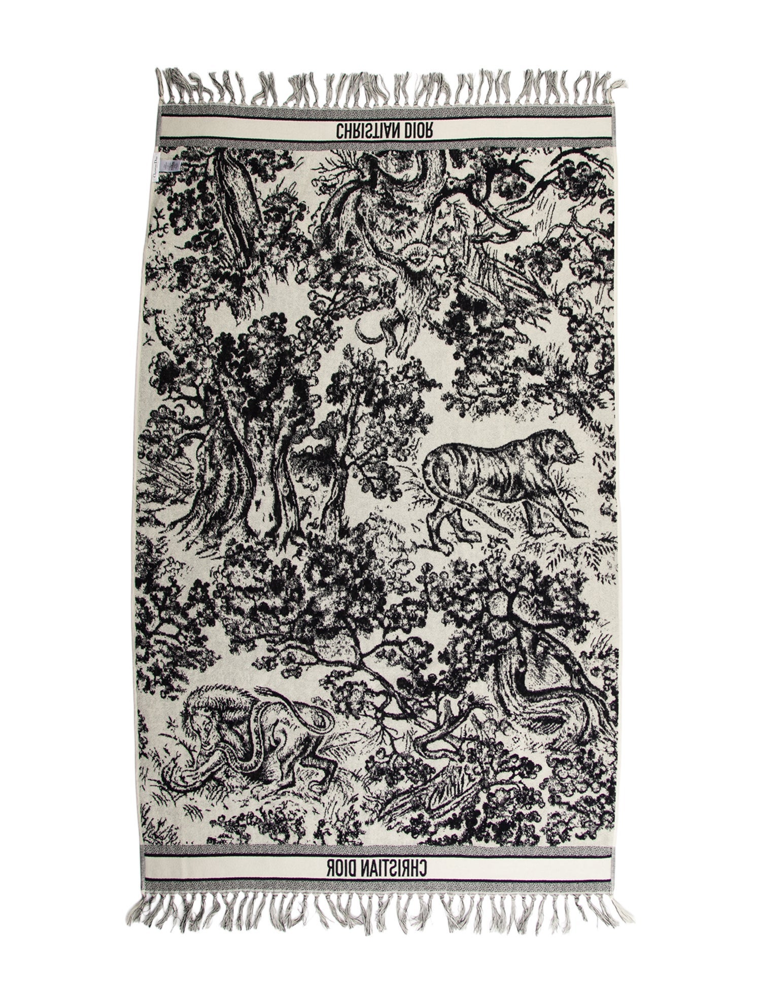 Christian Dior Toile de Jouy Reverse Beach Towel