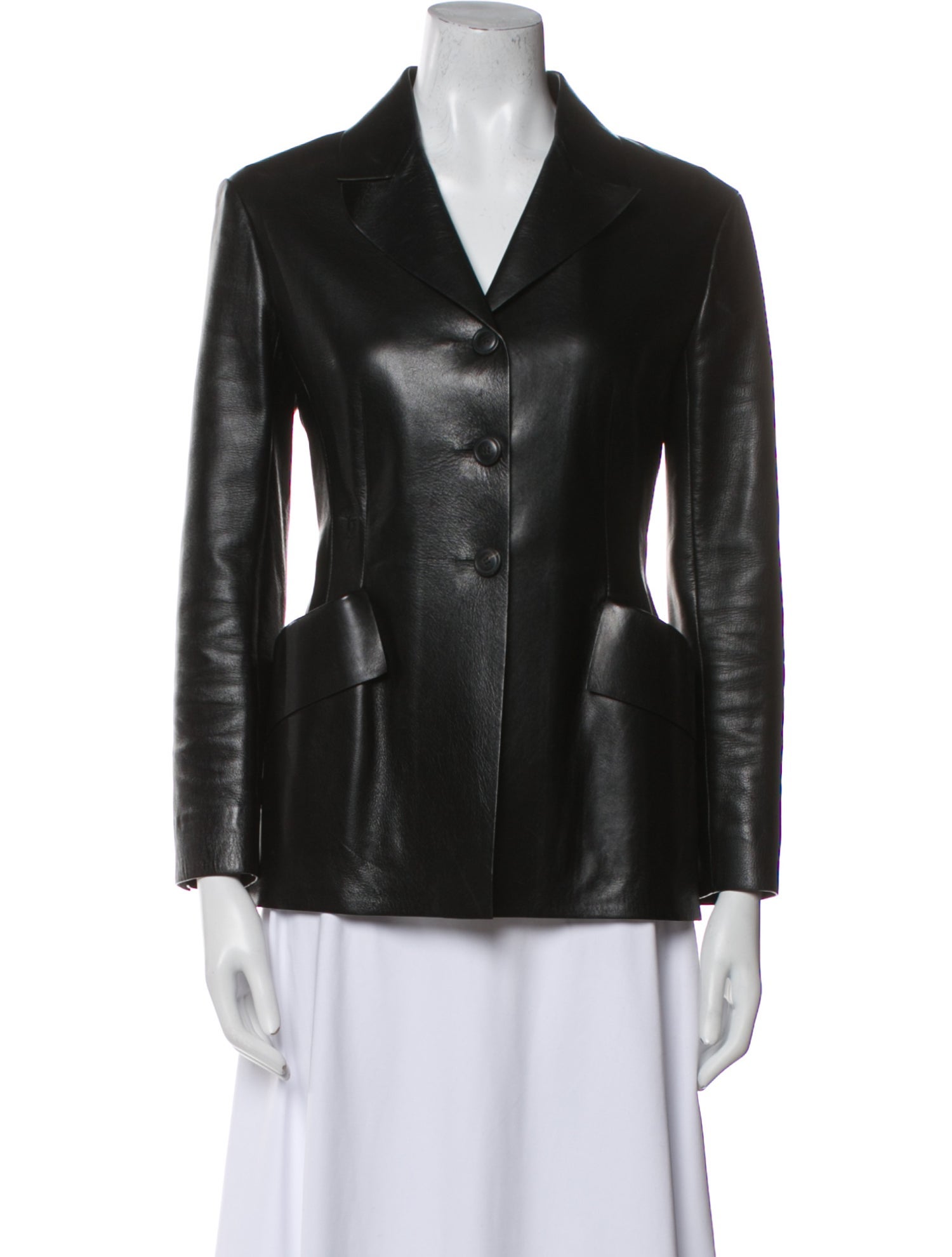 Christian Dior 2019 Faux Leather Blazer