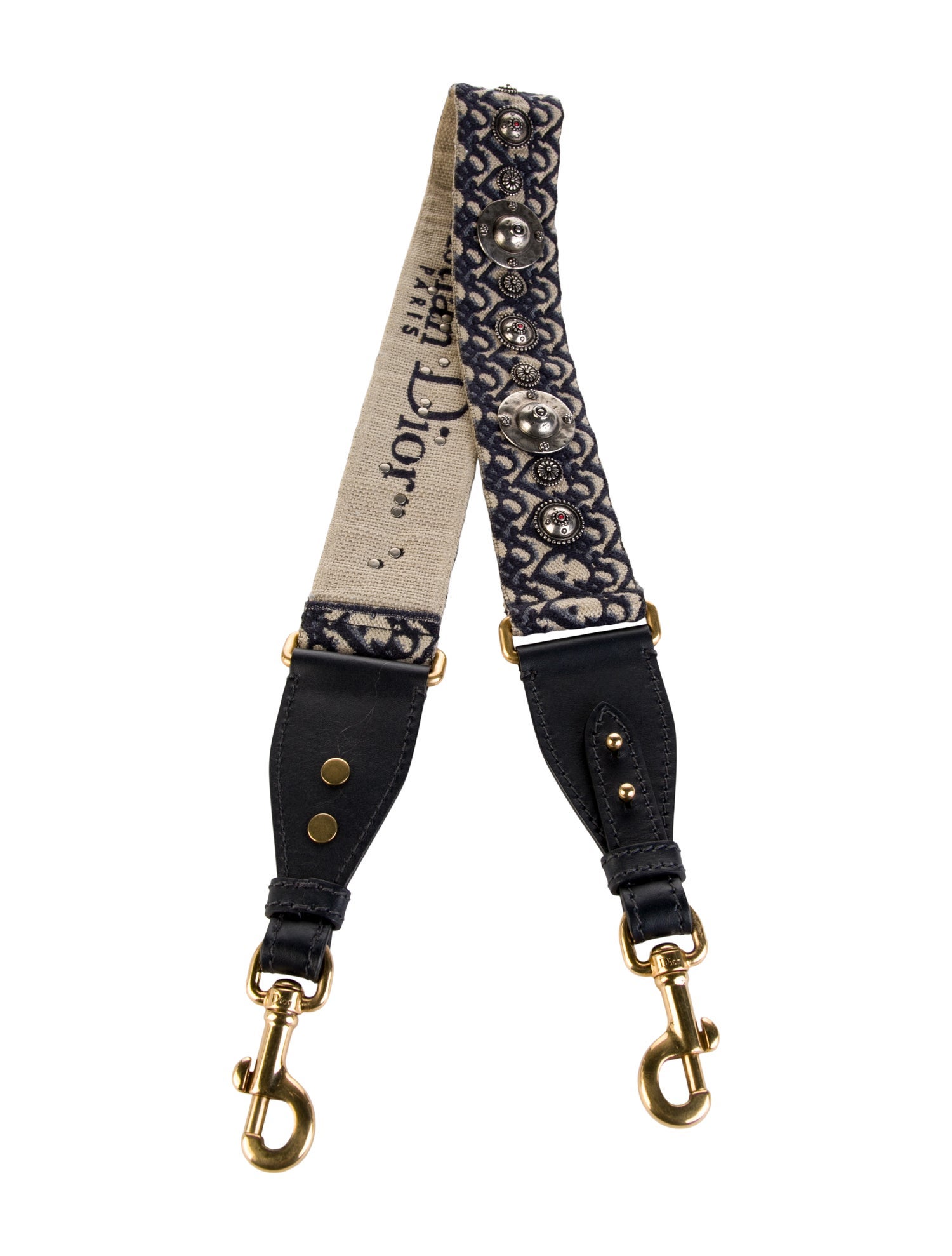 Christian Dior Pattern Print Fabric Bag Strap