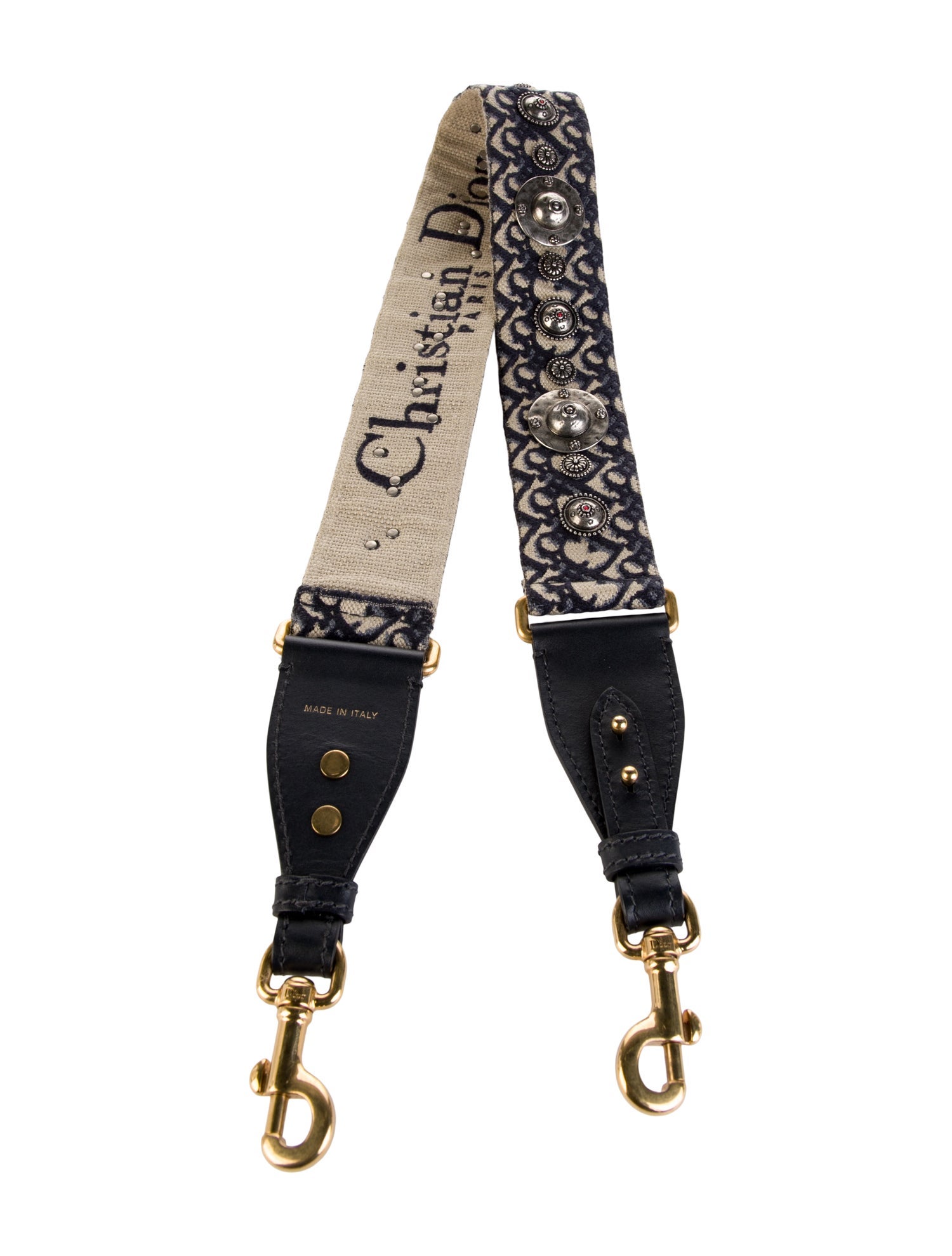 Christian Dior Pattern Print Fabric Bag Strap