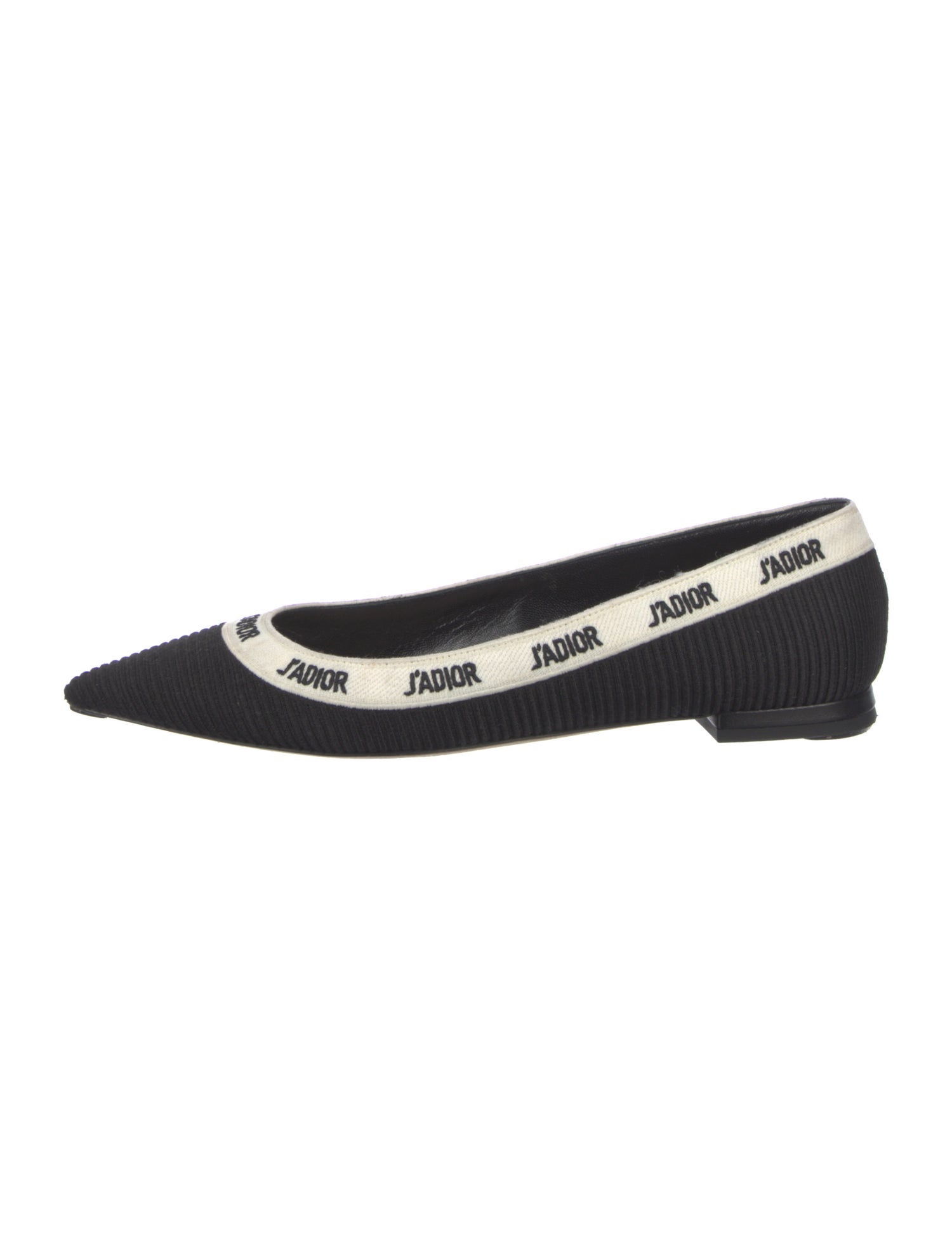 Christian Dior Graphic Print Embroidered Accent Flats
