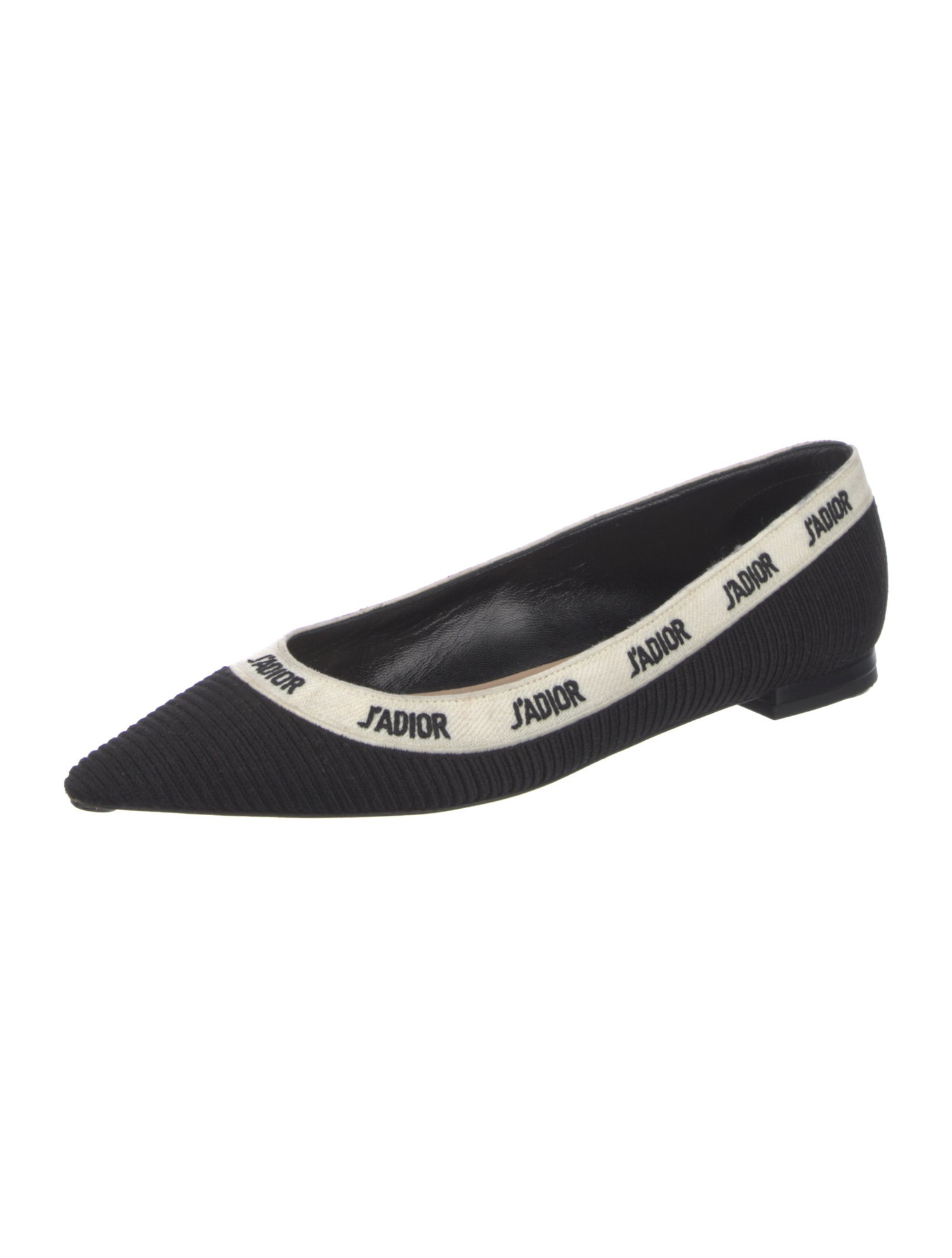Christian Dior Graphic Print Embroidered Accent Flats
