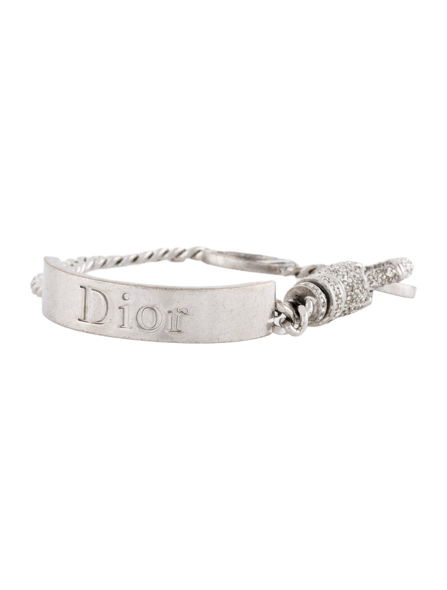 Christian Dior Vintage Crystal Link Bracelet