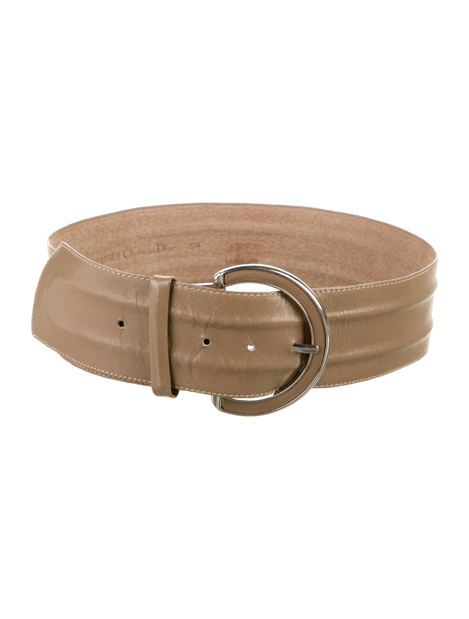 Christian Dior Wide Leather Waist Belt