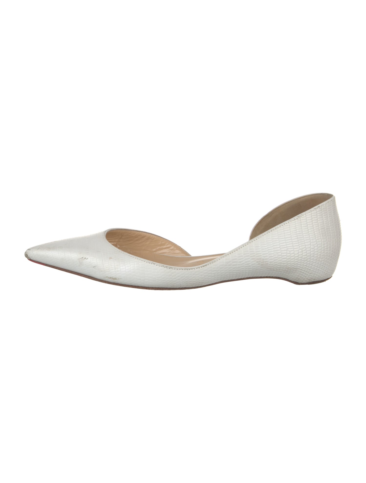 Christian Dior Leather D'Orsay Flats