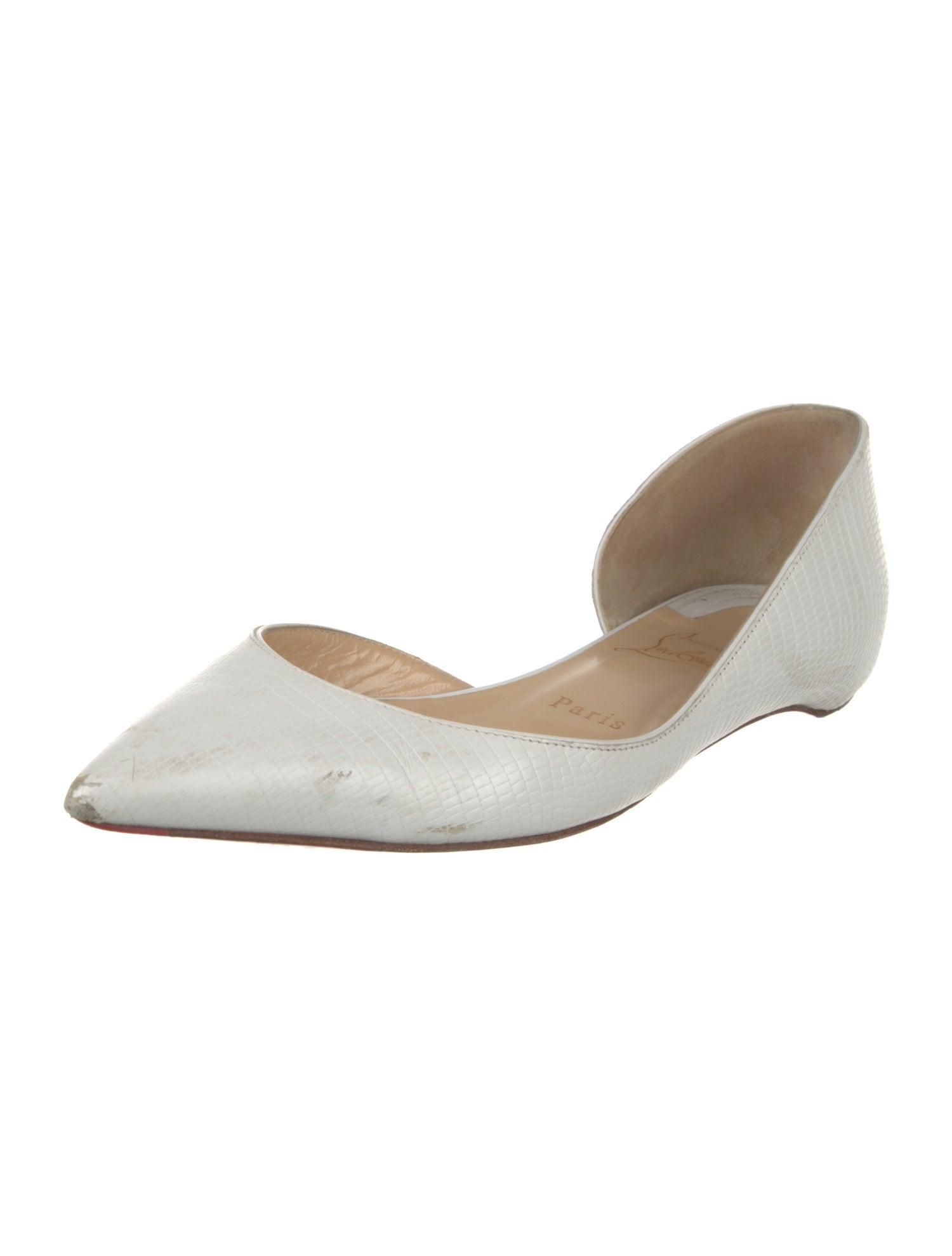Christian Dior Leather D'Orsay Flats