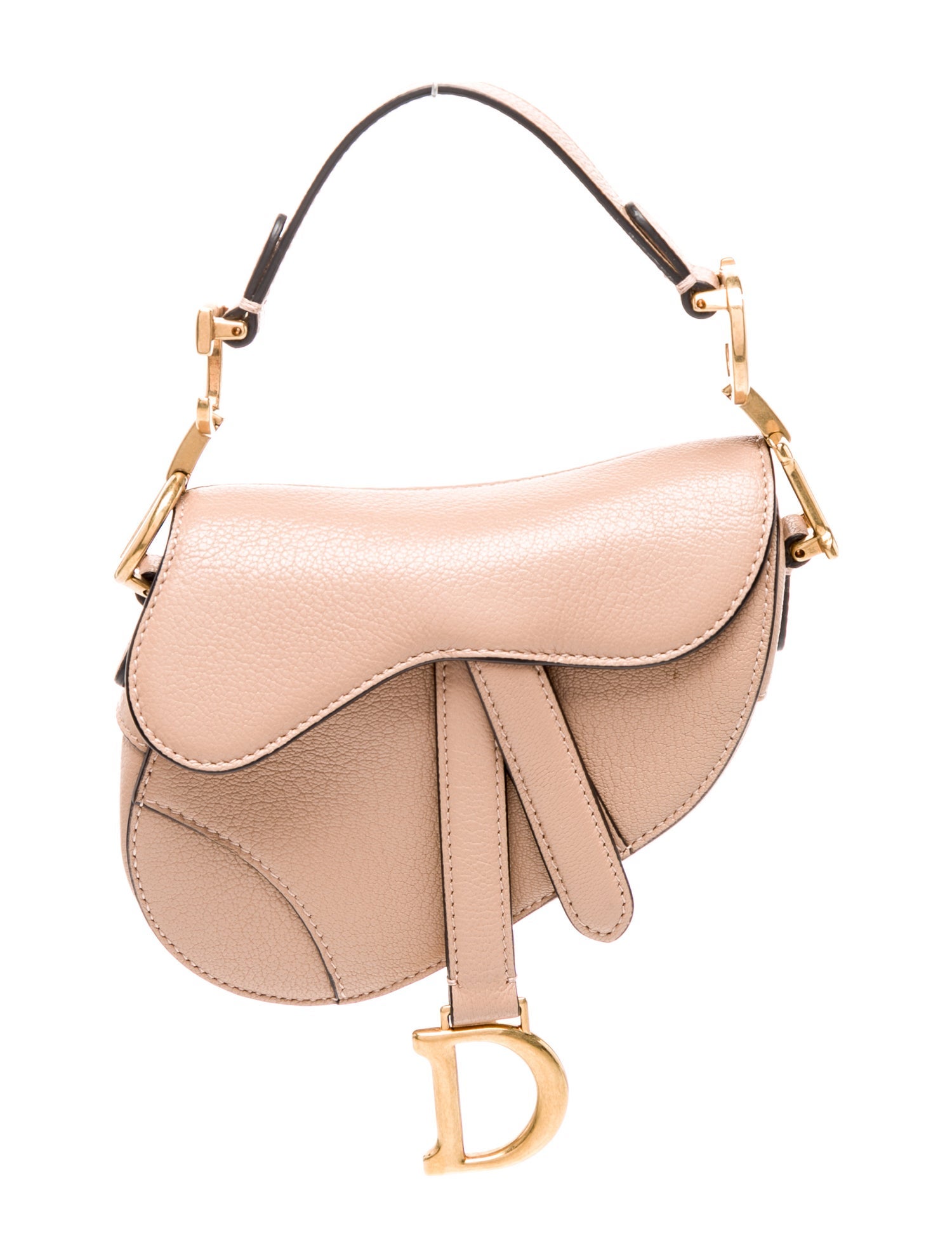 Christian Dior Leather Saddle Micro