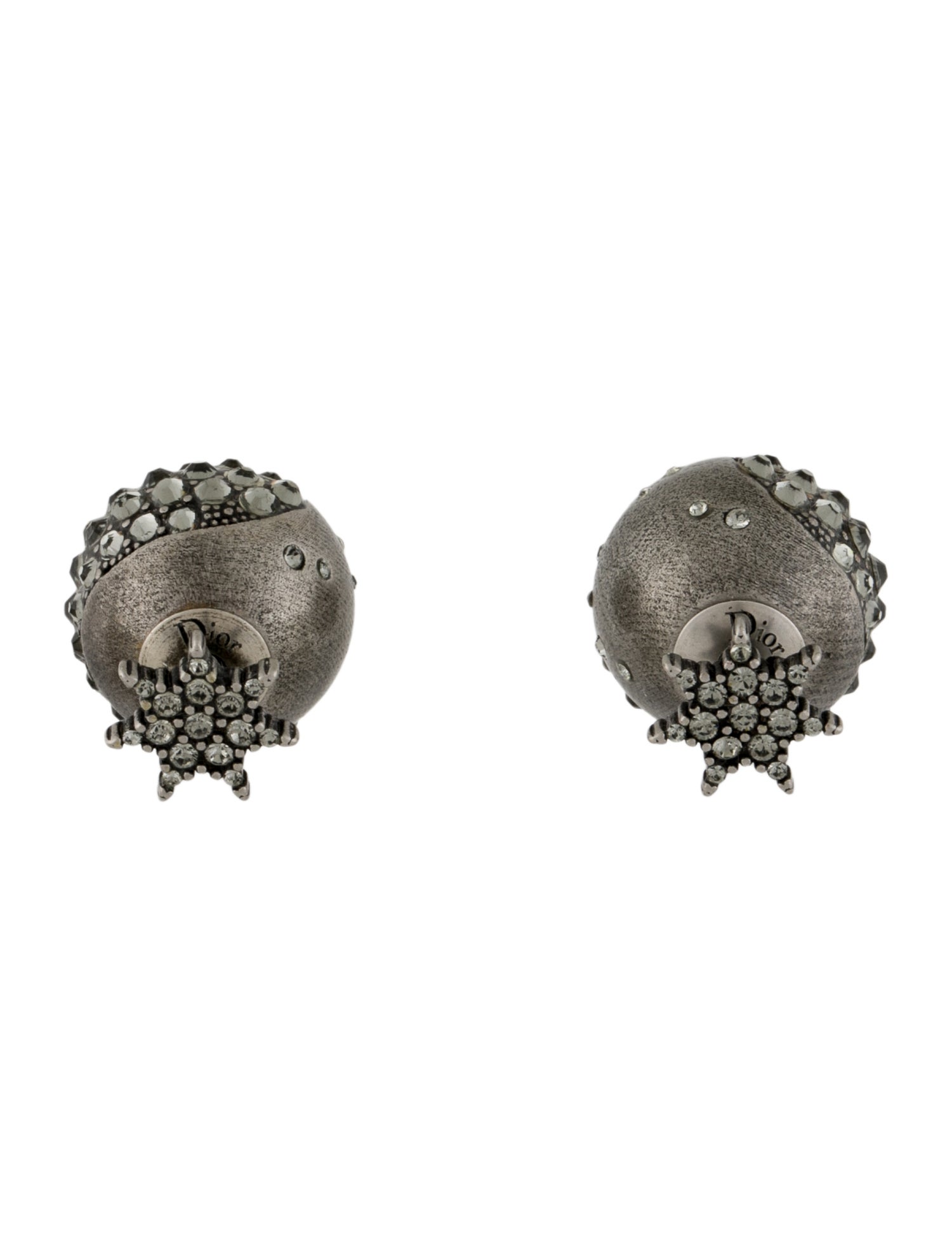 Christian Dior Crystal Star Tribales Stud Earrings