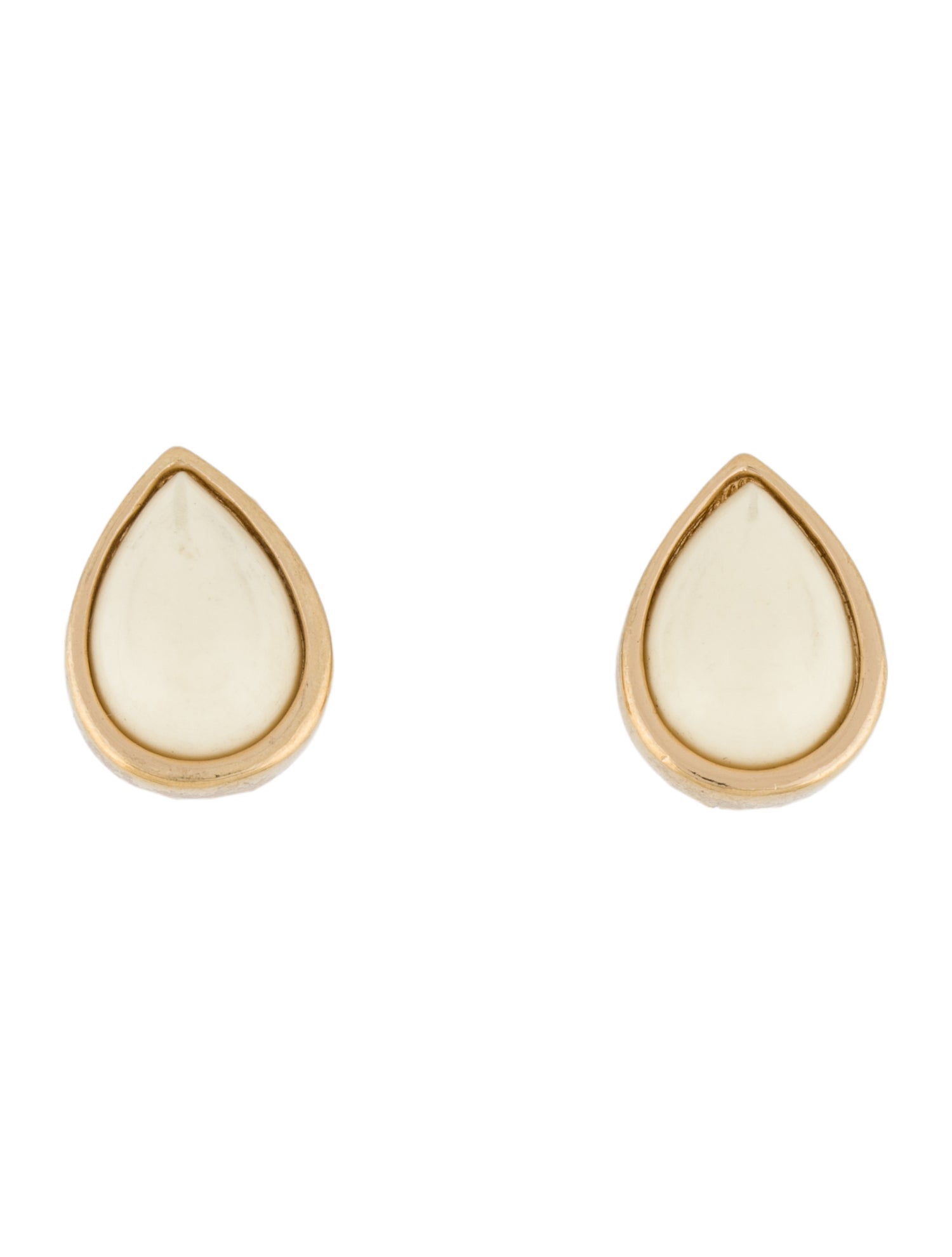 Christian Dior Vintage Resin Clip-On Earrings