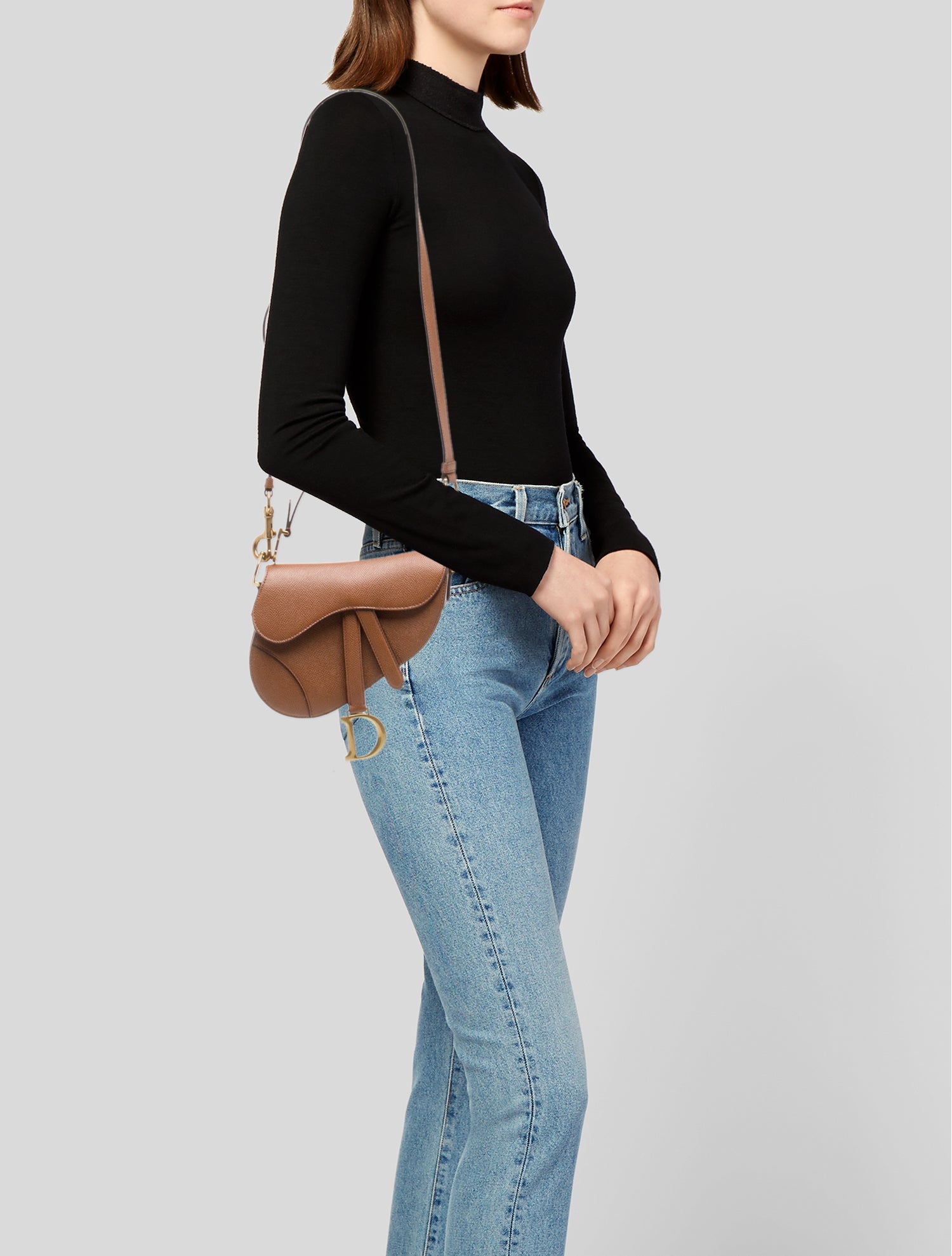 Christian Dior Leather Saddle Mini 2023