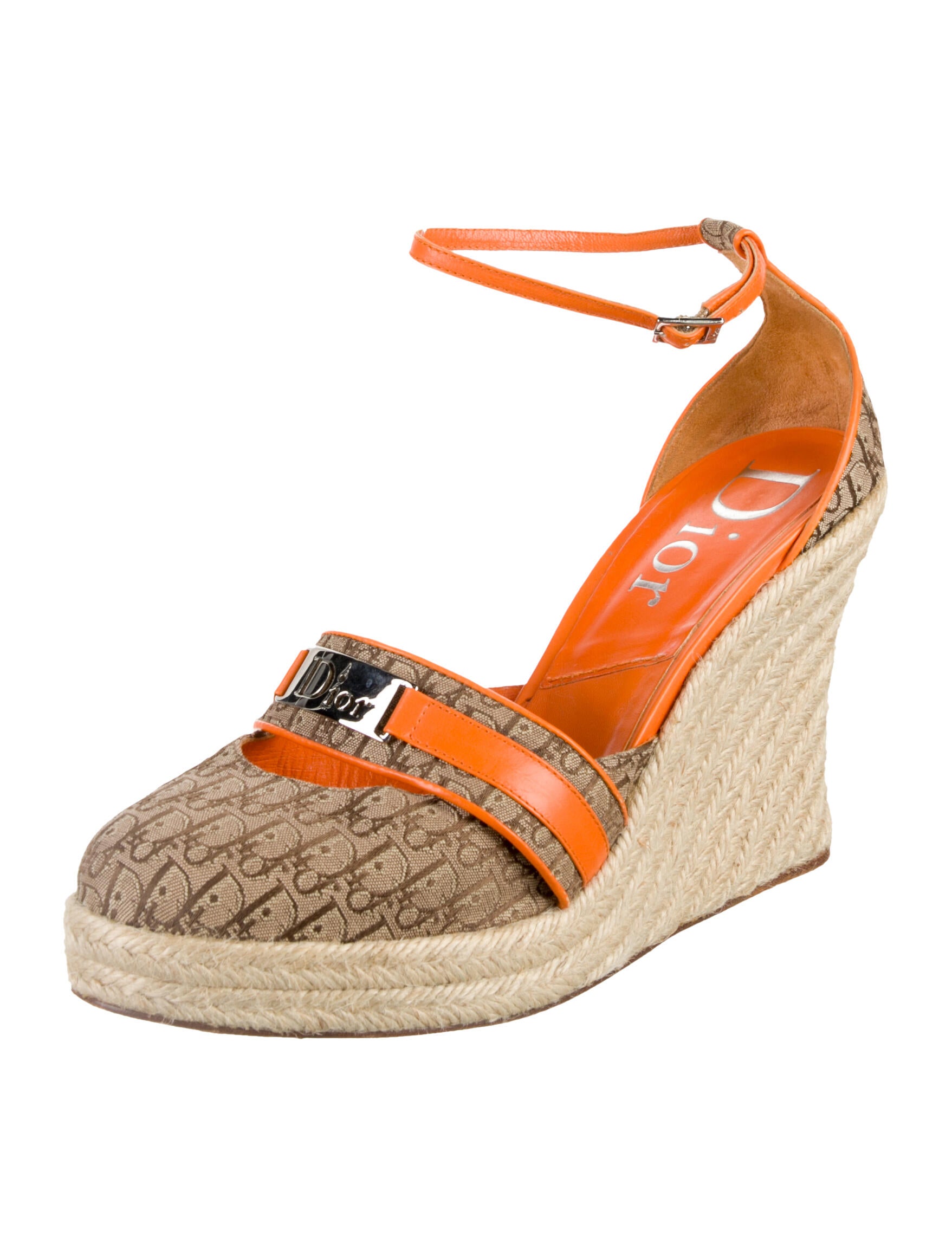 Christian Dior Canvas Printed Pumps