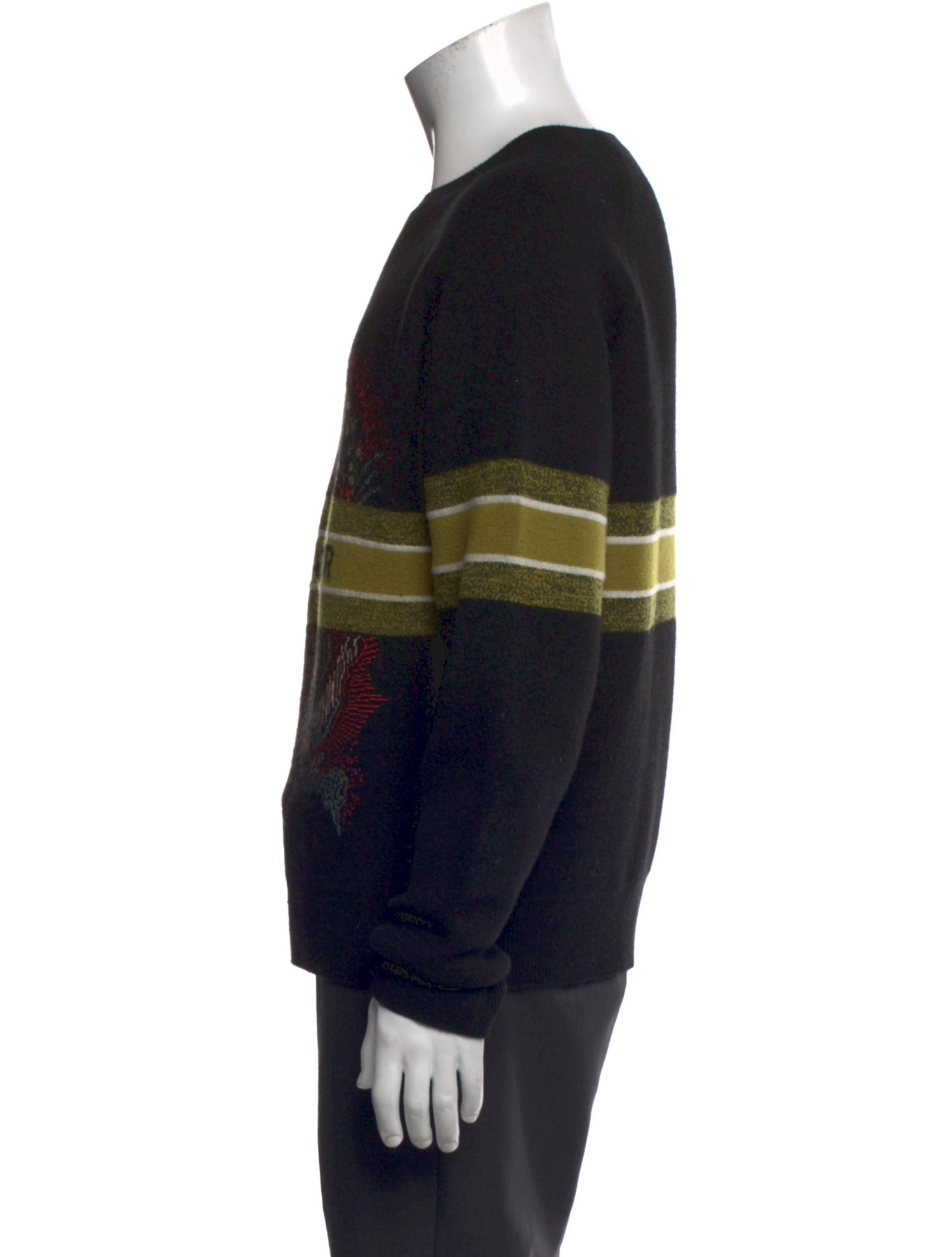 Christian Dior Cashmere Graphic Print Pullover