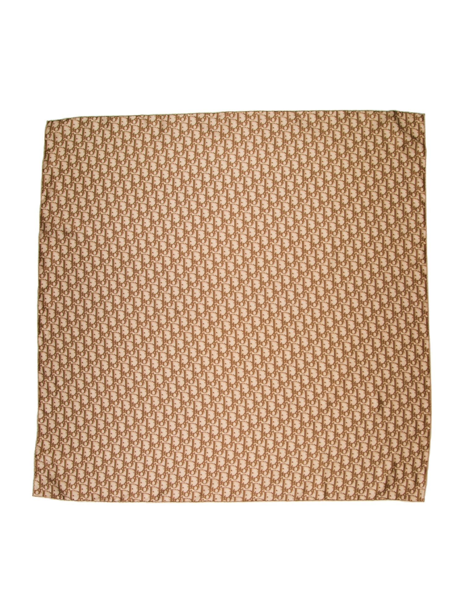 Christian Dior Silk Diorissimo Pattern Scarf