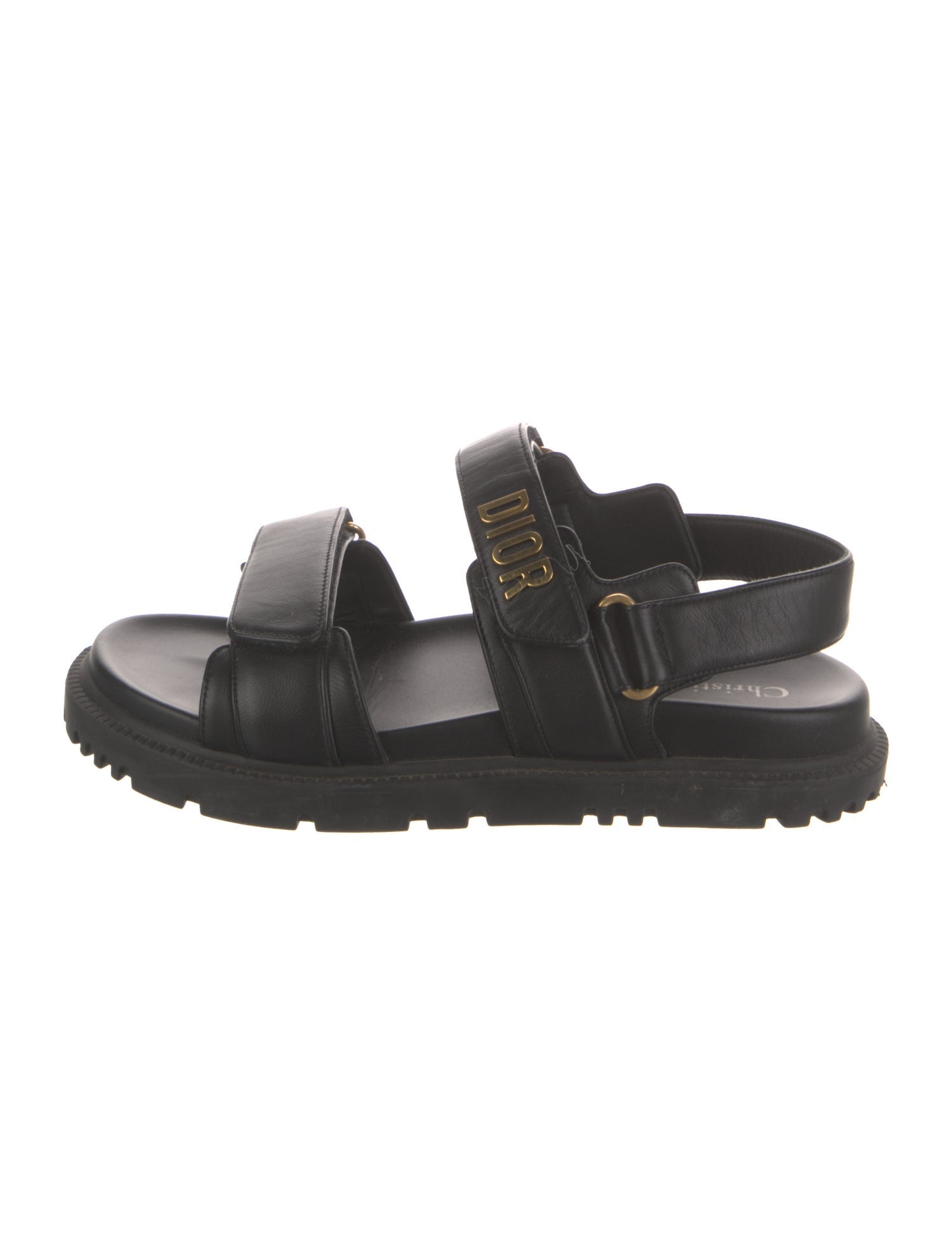 Christian Dior Dioract Leather Slingback Sandals