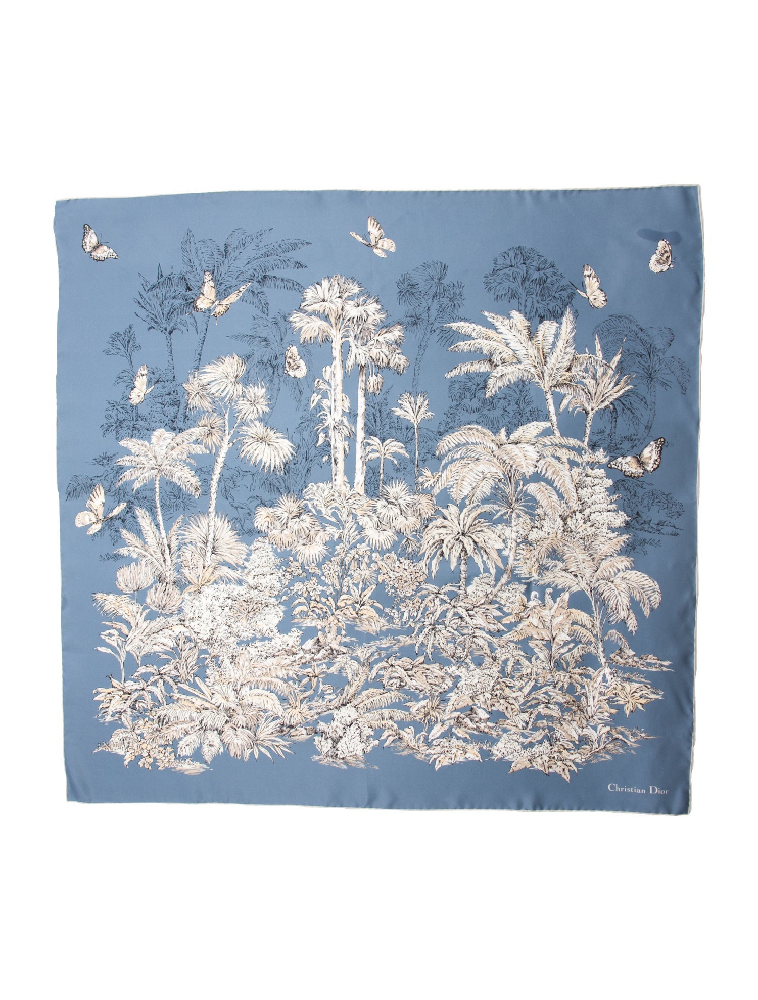 Christian Dior Silk Printed Scarf w/ Tags