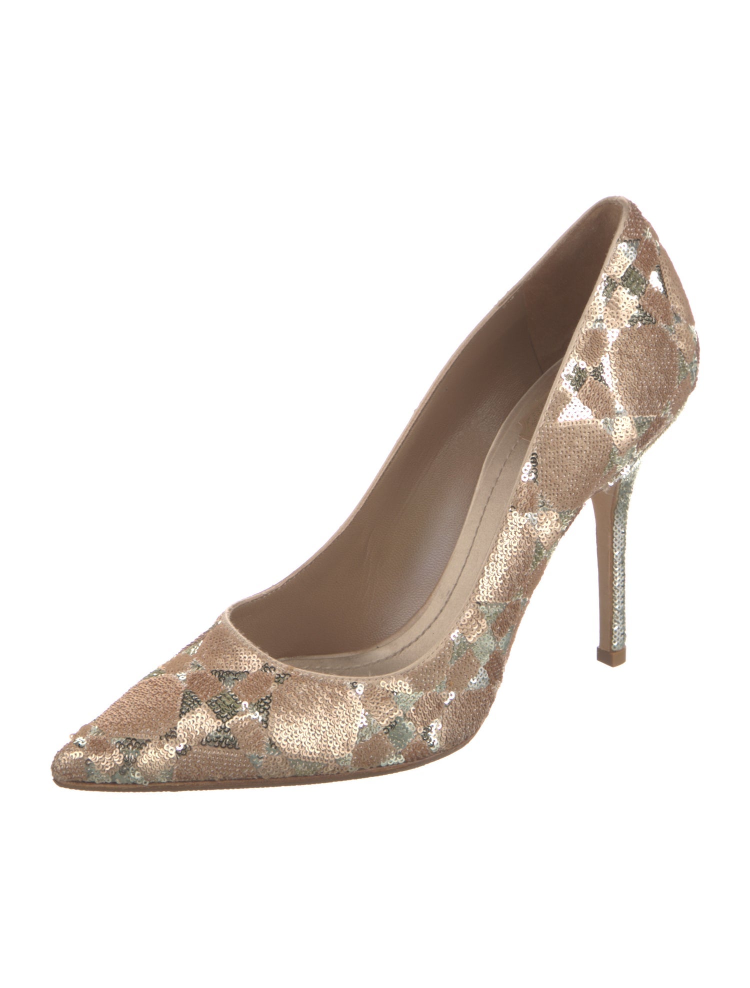 Christian Dior Sequins Patterned Pumps