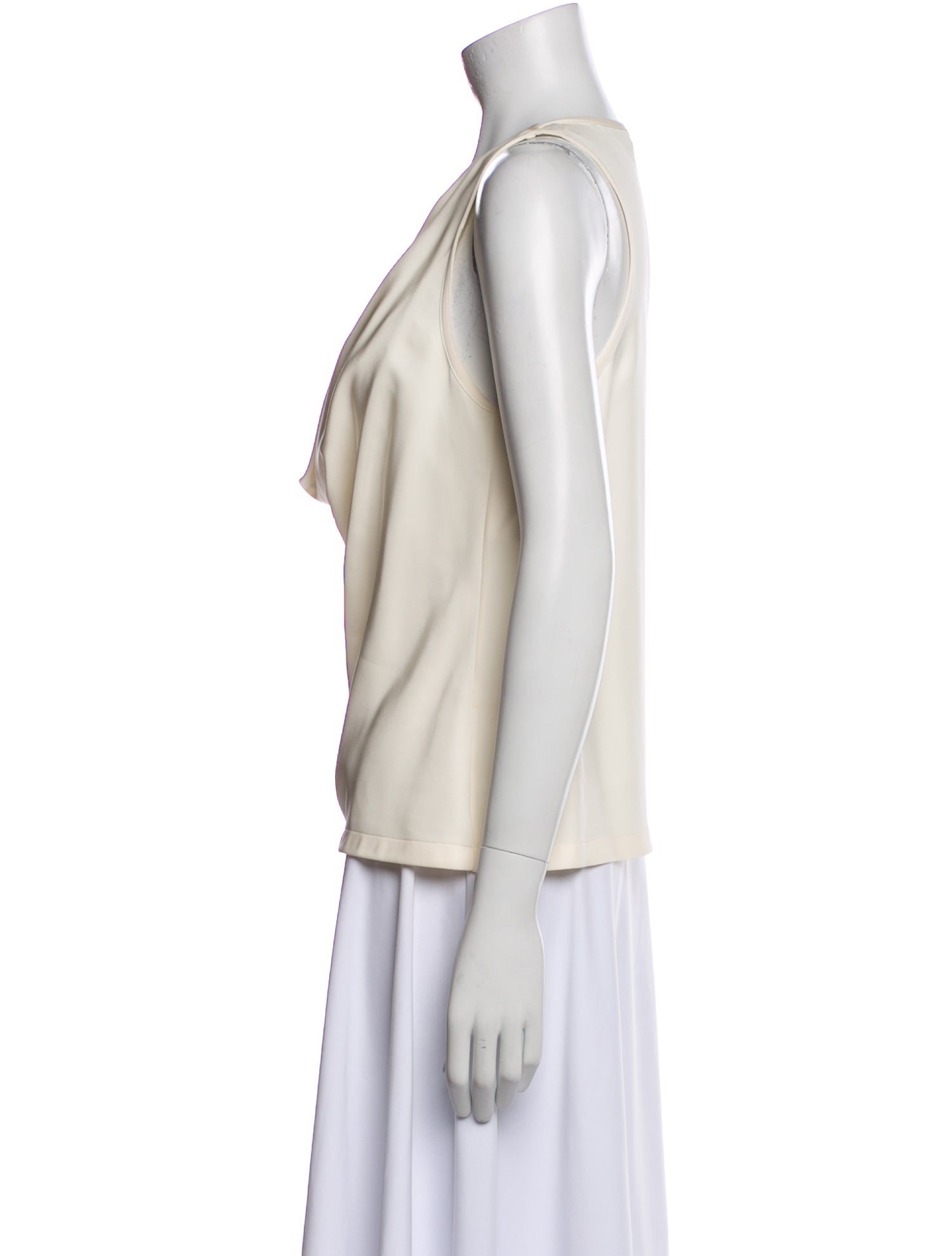 Christian Dior Silk Cowl Neck Top