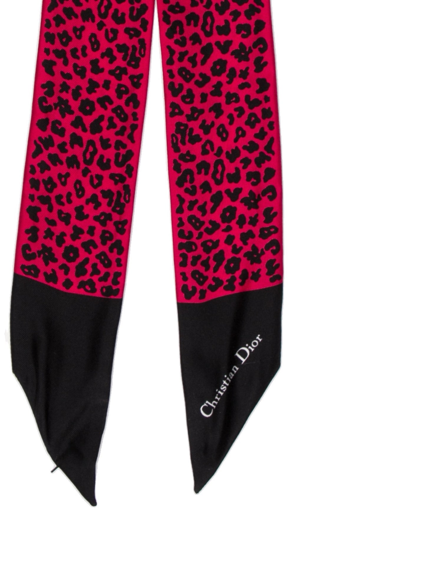 Christian Dior Silk Animal Print Scarf