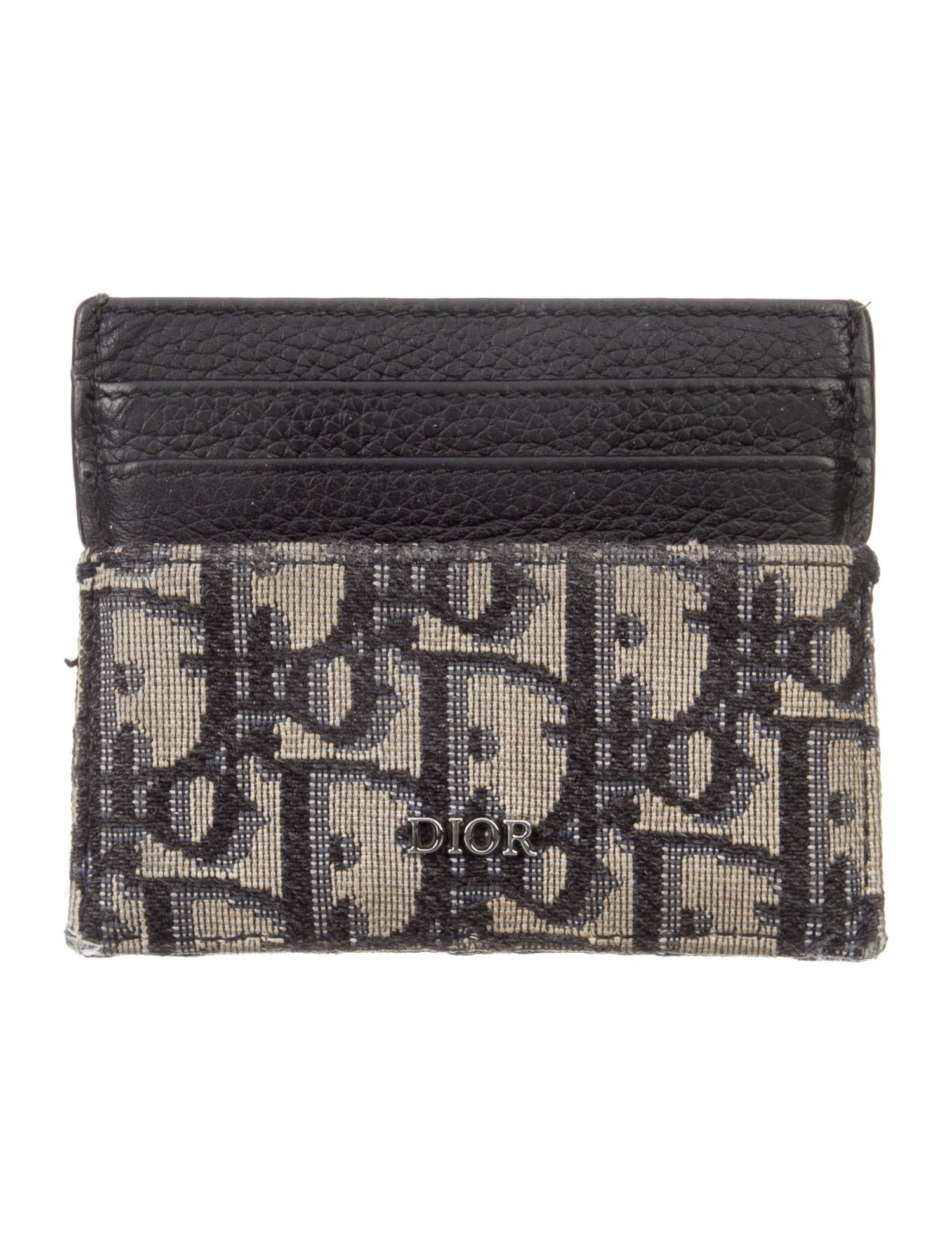 DIOR MEN 2021 Oblique Jacquard Card Holder