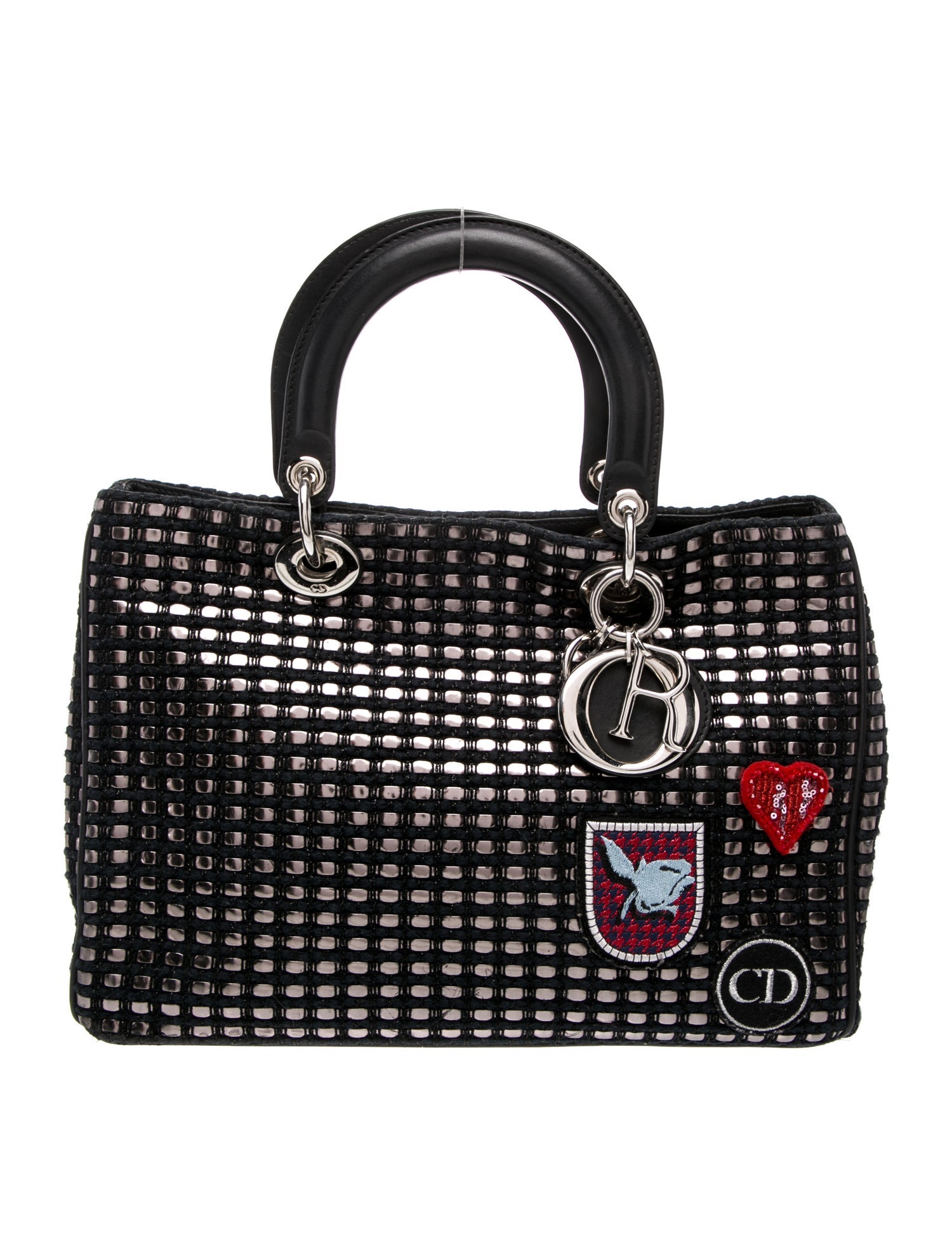 Christian Dior Tweed Lady Dior Medium