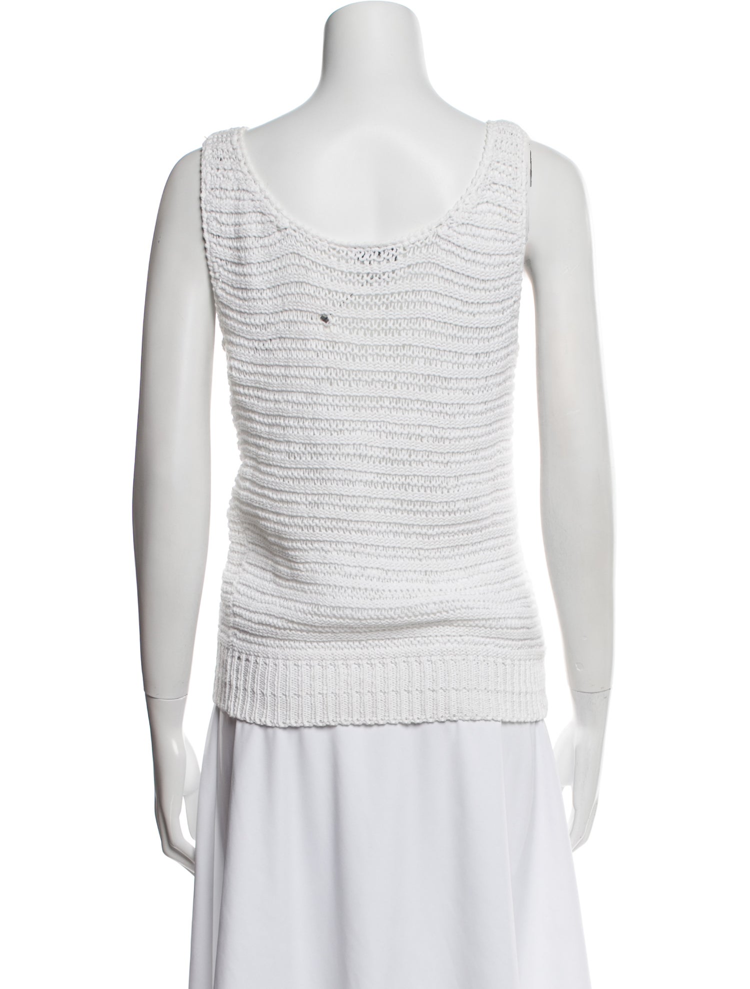 Christian Dior Scoop Neck Sleeveless Top