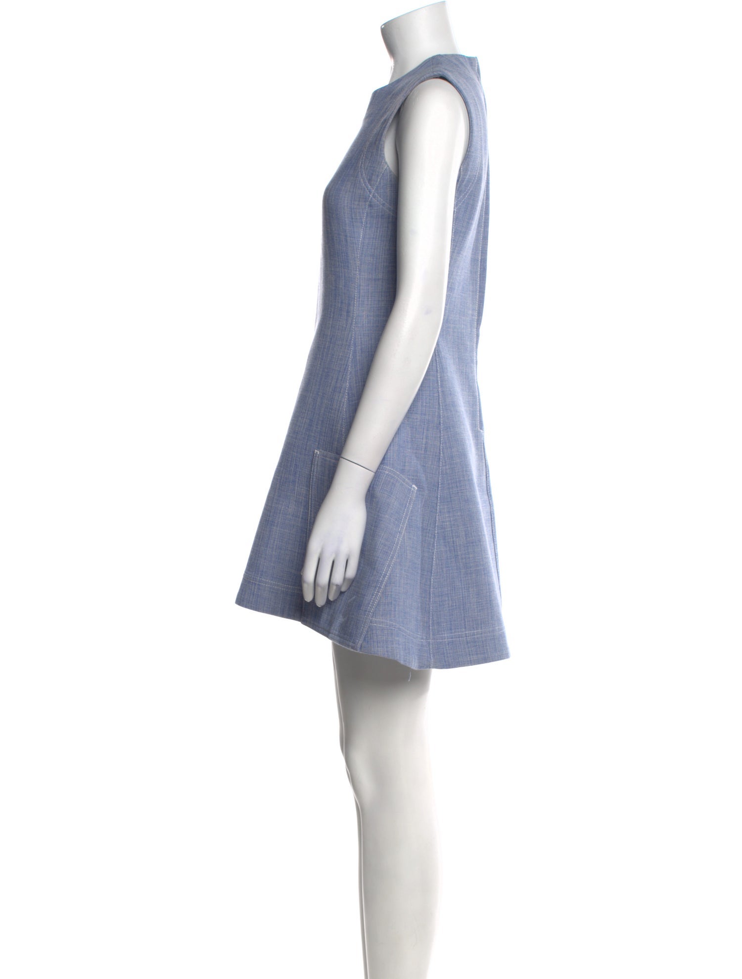 Christian Dior Crew Neck Mini Dress