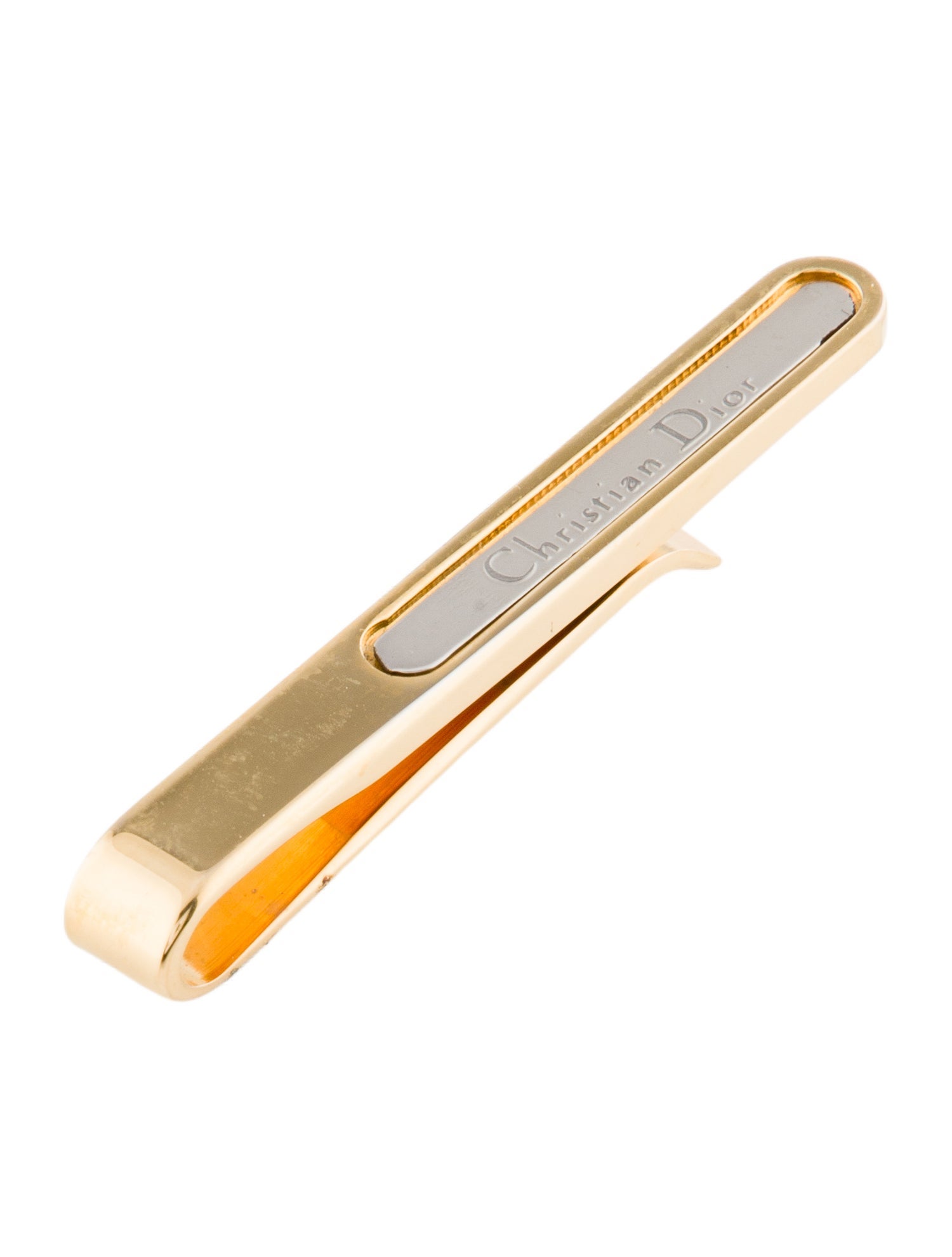 Christian Dior Vintage Two-Tone Tie Clip