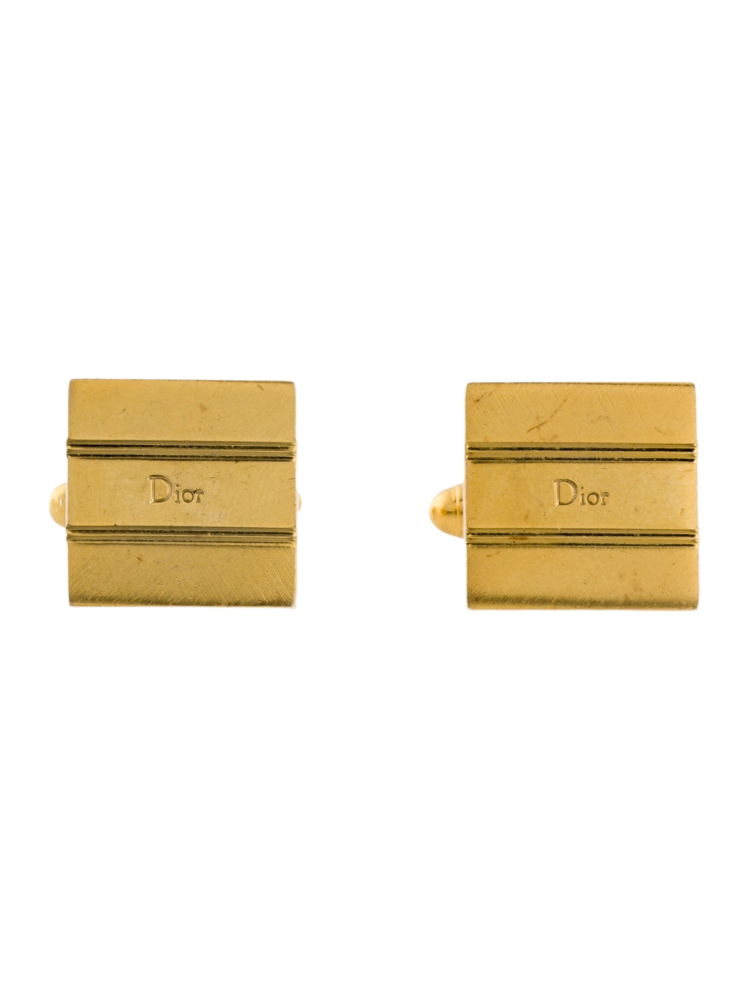 Christian Dior Vintage Logo Cufflinks