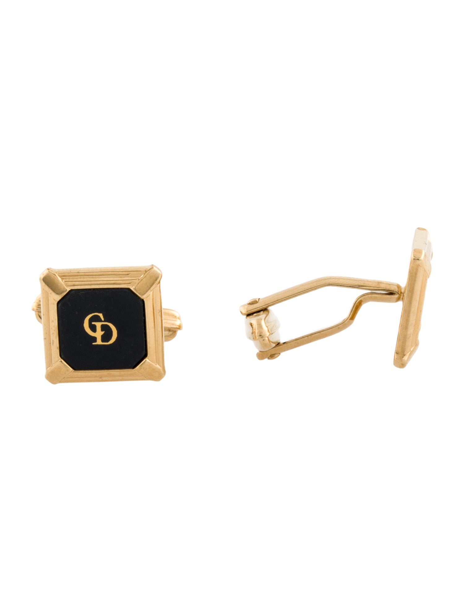 Christian Dior Vintage Logo Cufflinks