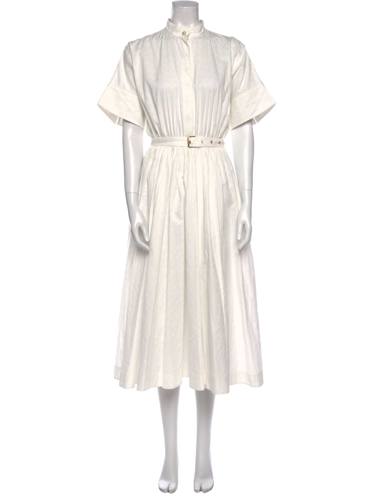 Christian Dior Mock Neck Midi Length Dress