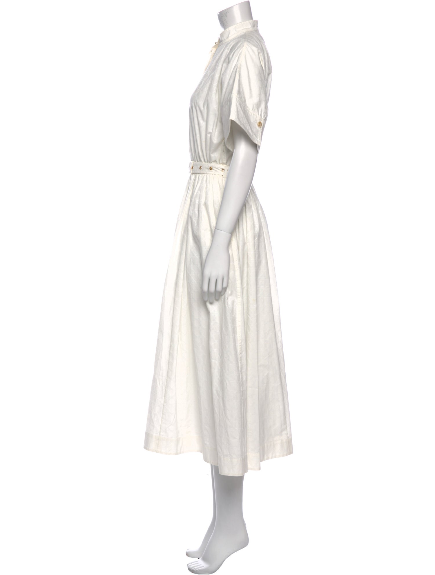 Christian Dior Mock Neck Midi Length Dress