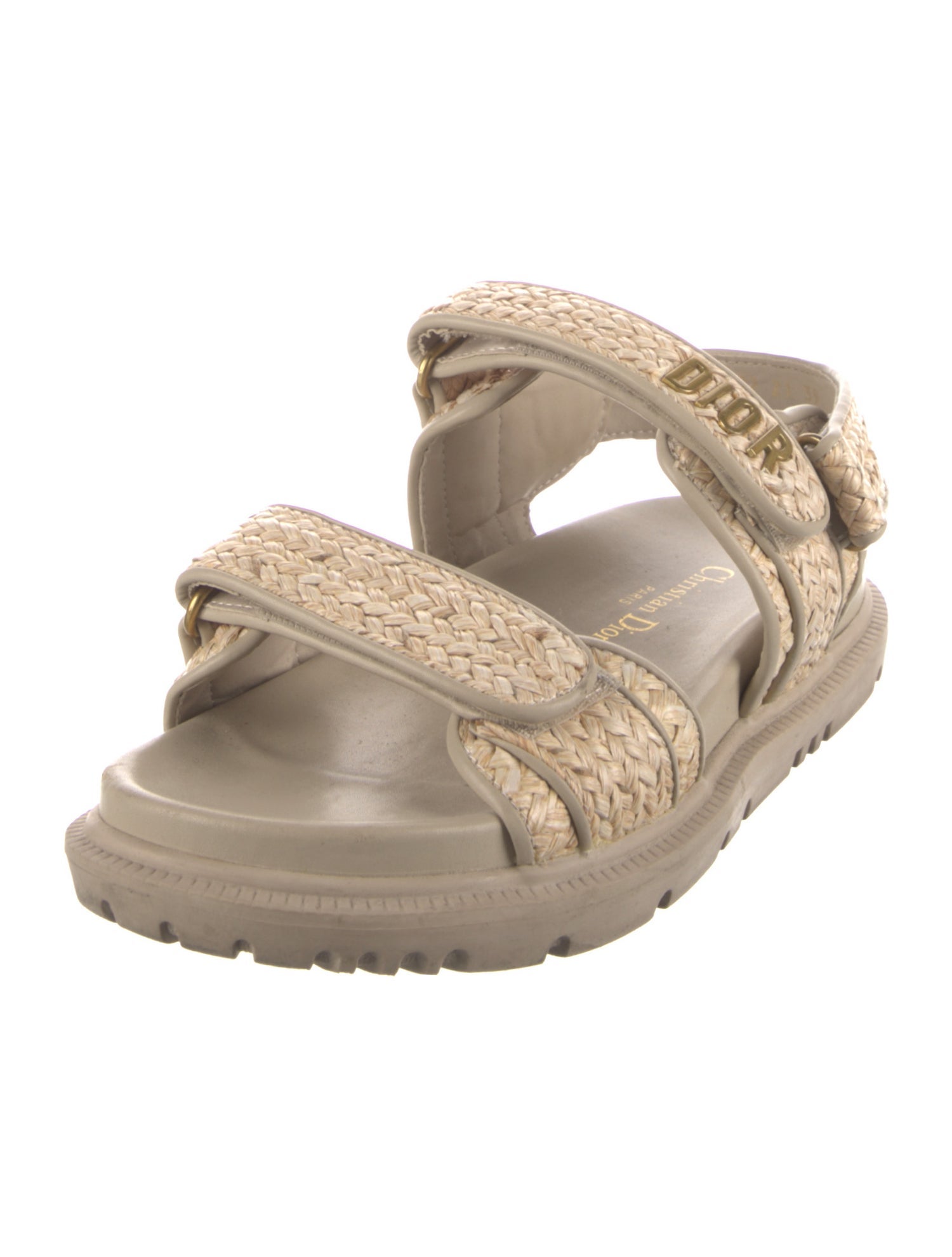 Christian Dior Straw Espadrilles