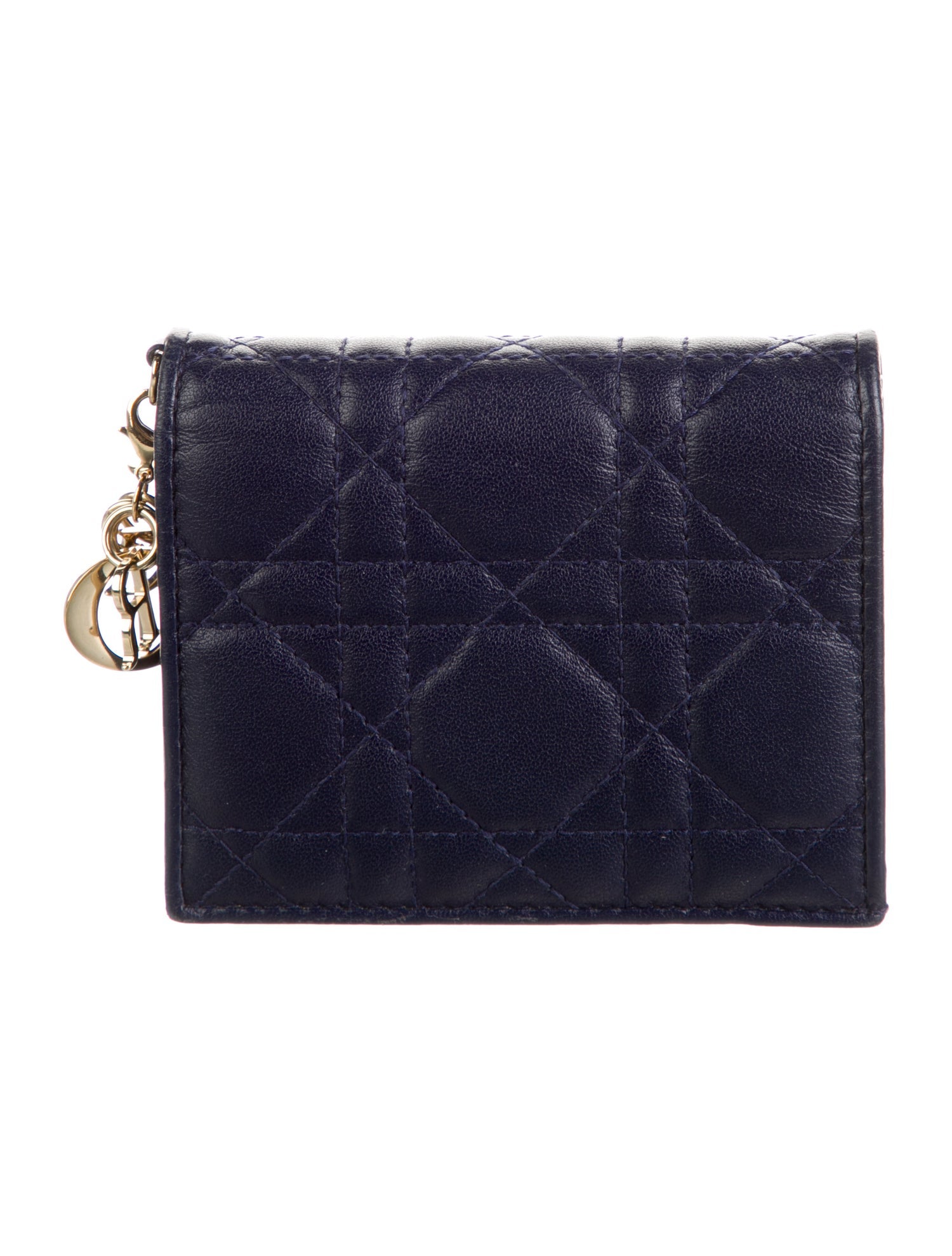 Christian Dior 2018 Lady Dior Gardenia Compact Wallet