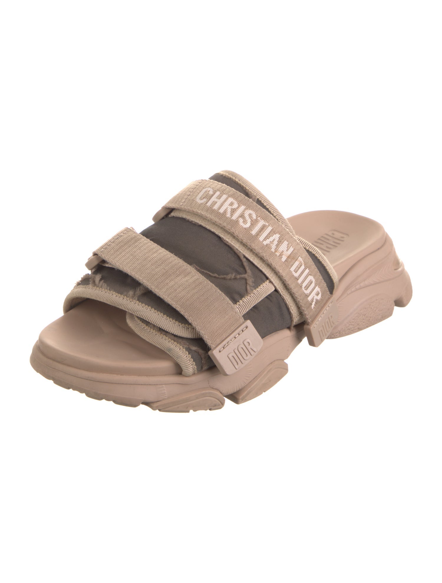 Christian Dior Rubber Raw-Edge Trim Slides