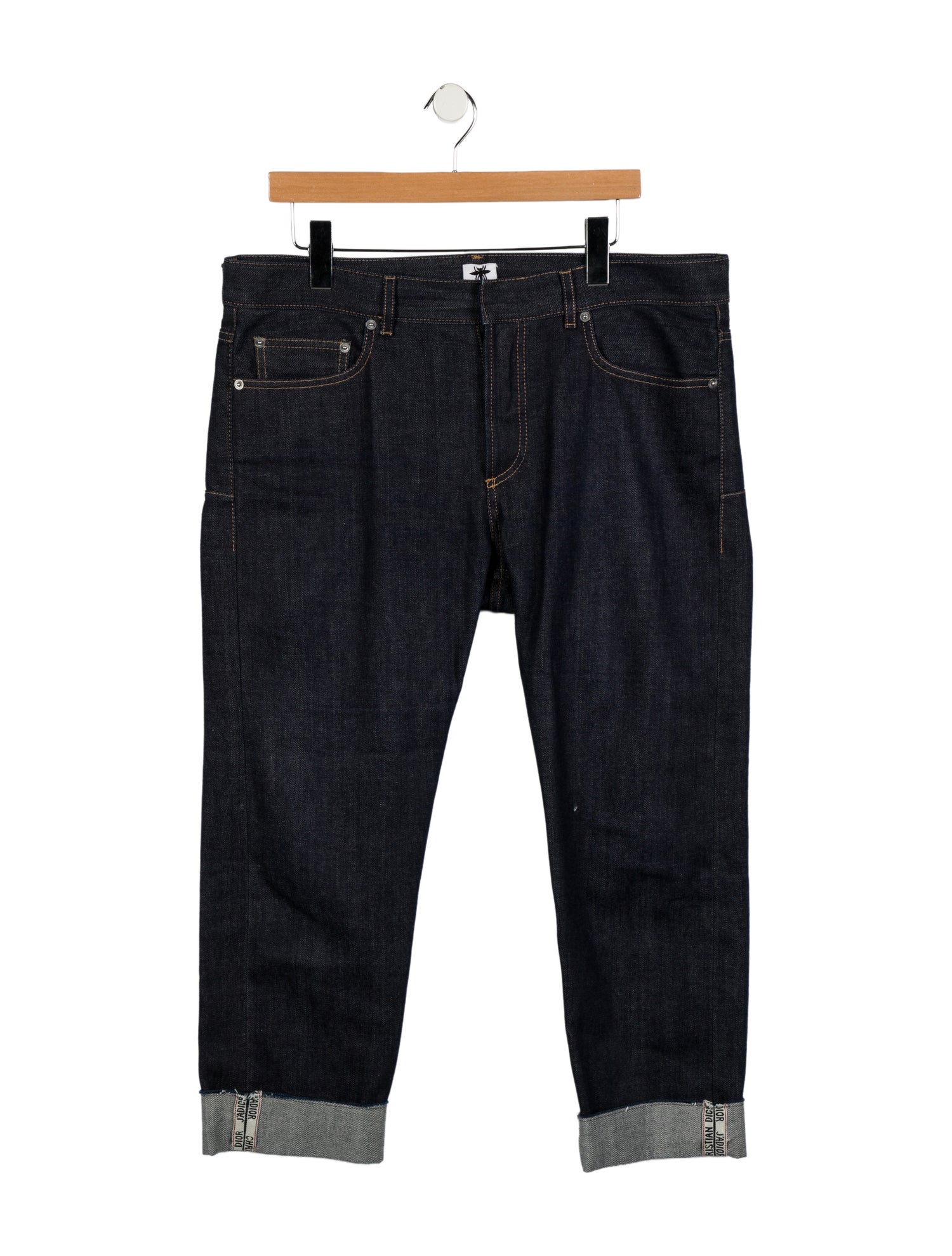 Christian Dior Mid-Rise Straight Leg Jeans