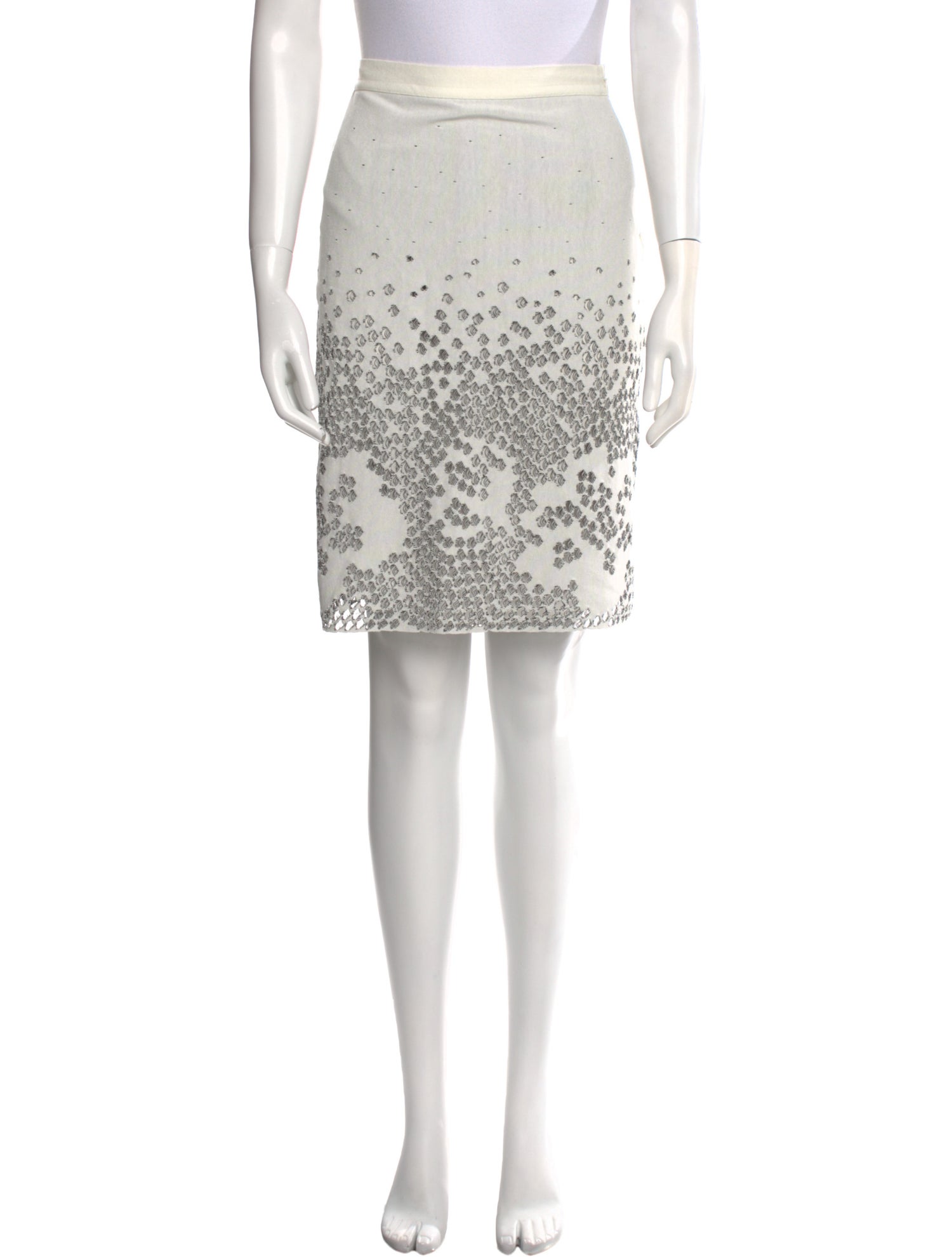 Christian Dior Printed Knee-Length Skirt