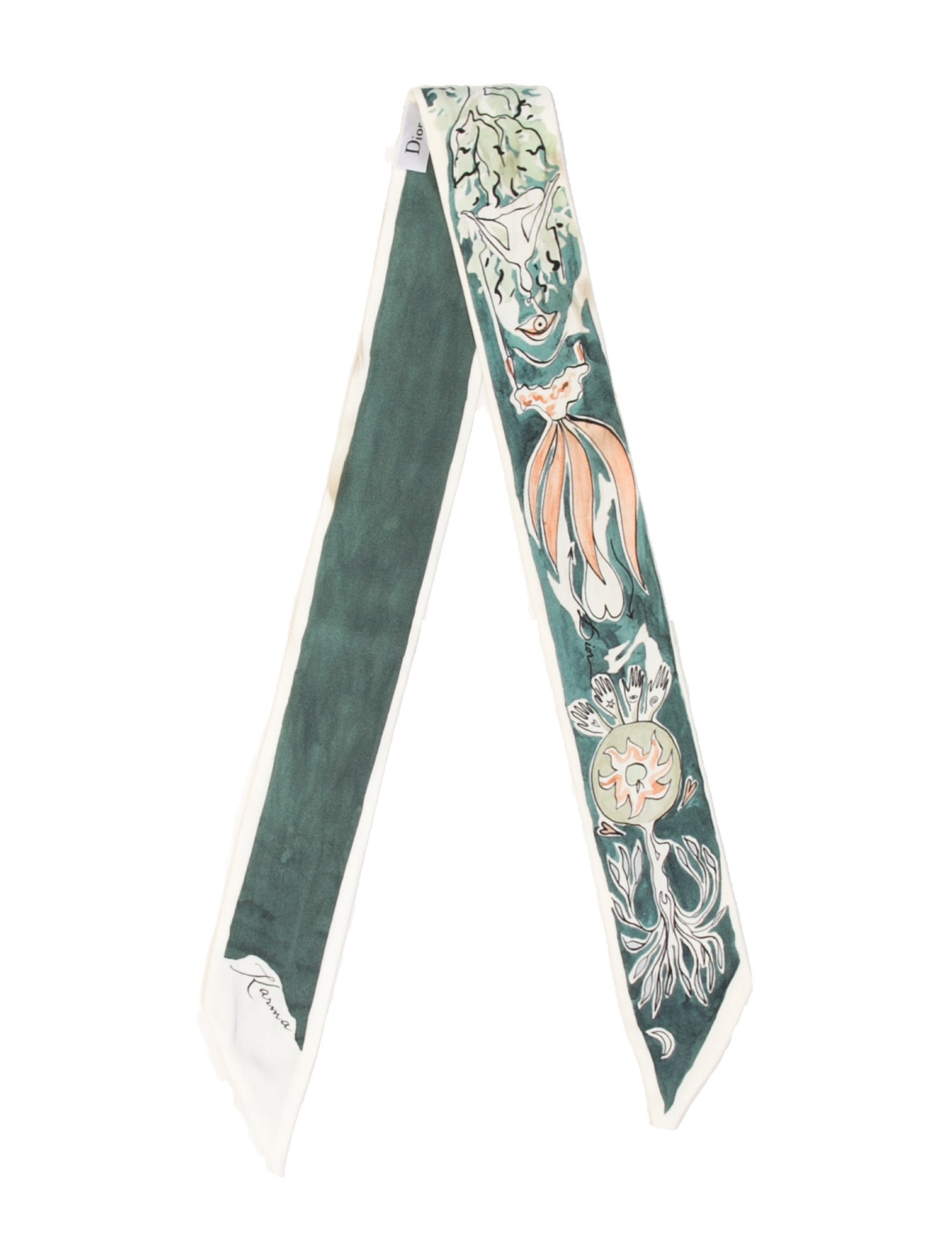 Christian Dior Silk Printed Bandeau